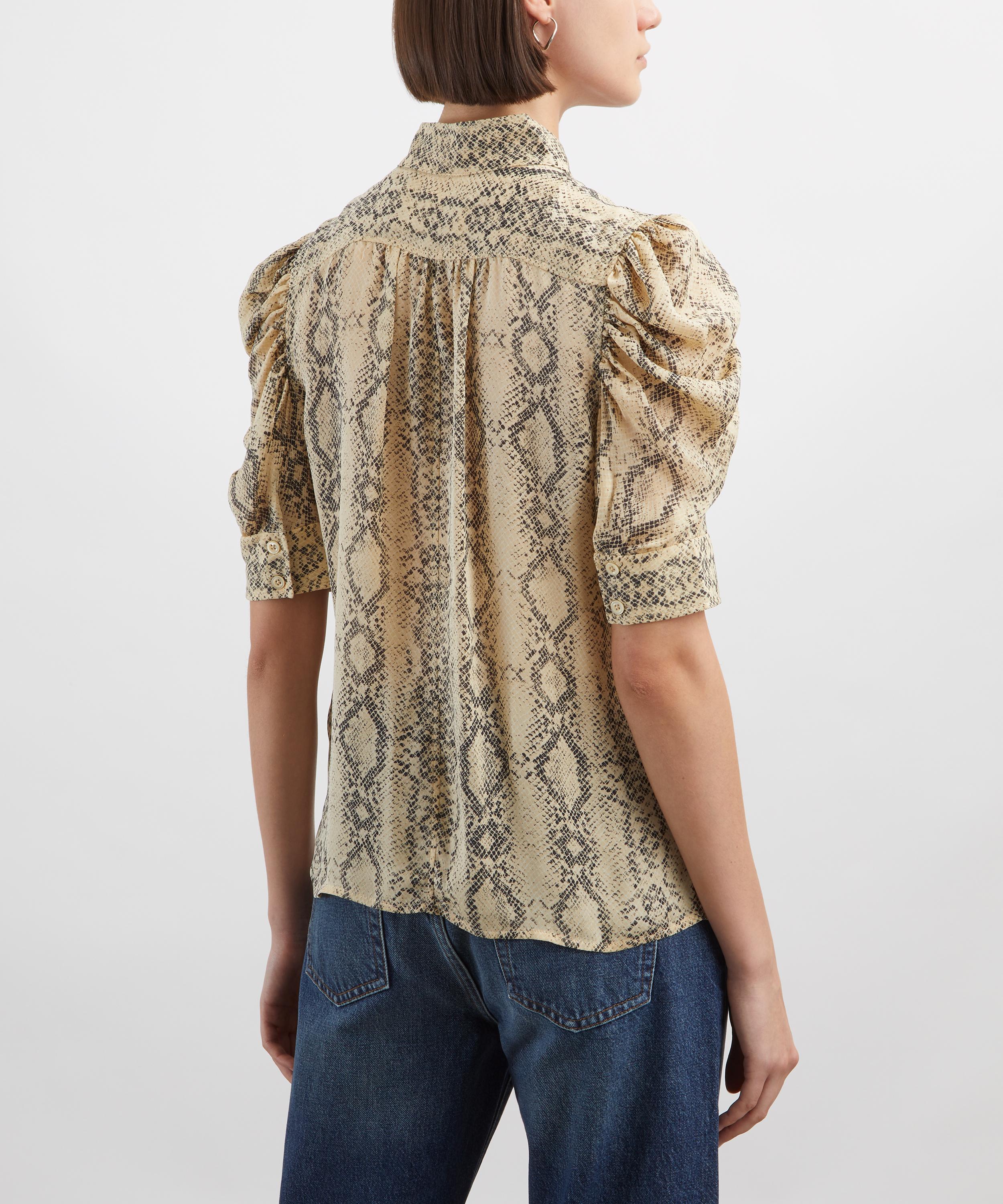 Frame - Silk Snake Gillian Blouse image number 3