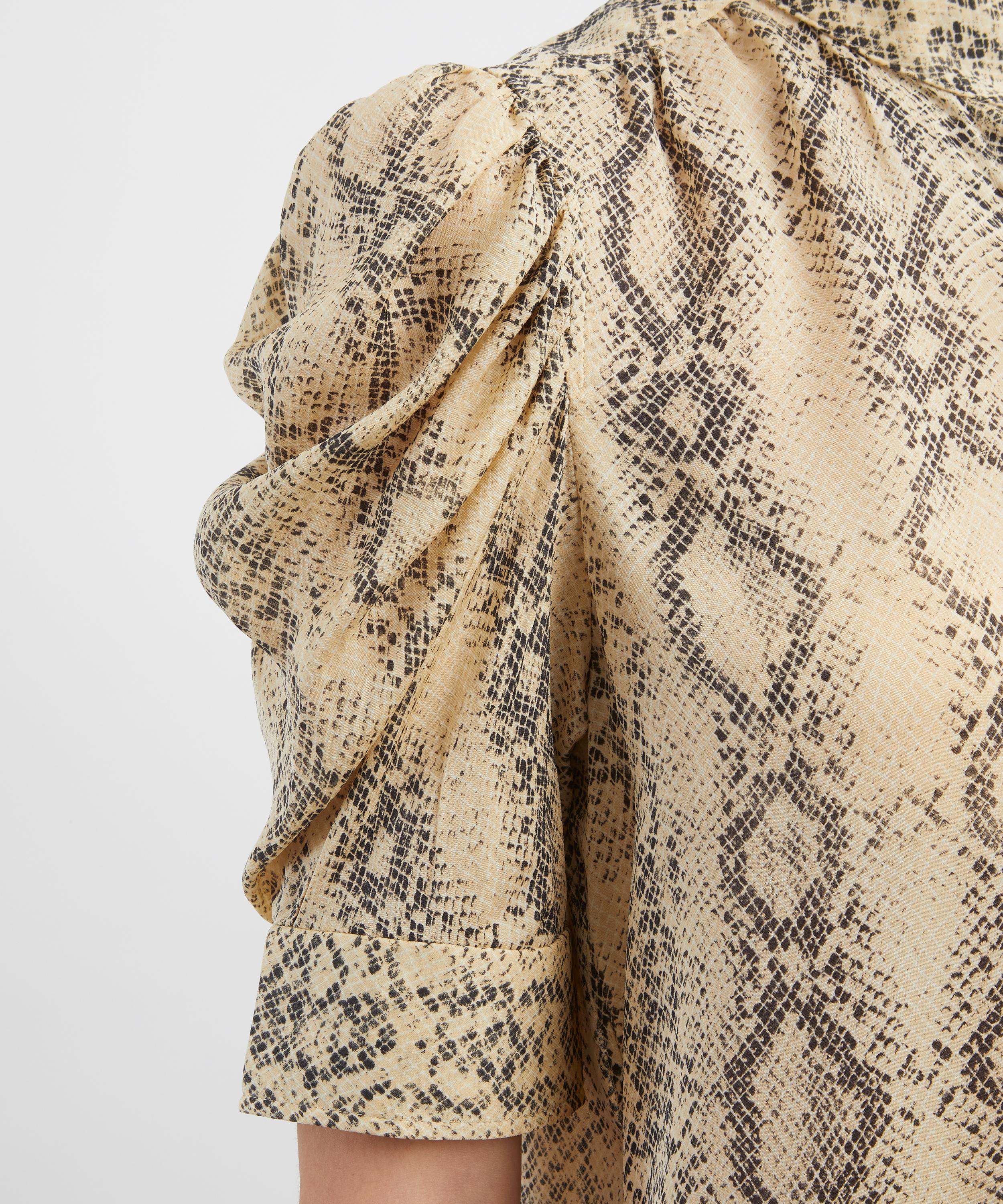 Frame - Silk Snake Gillian Blouse image number 4