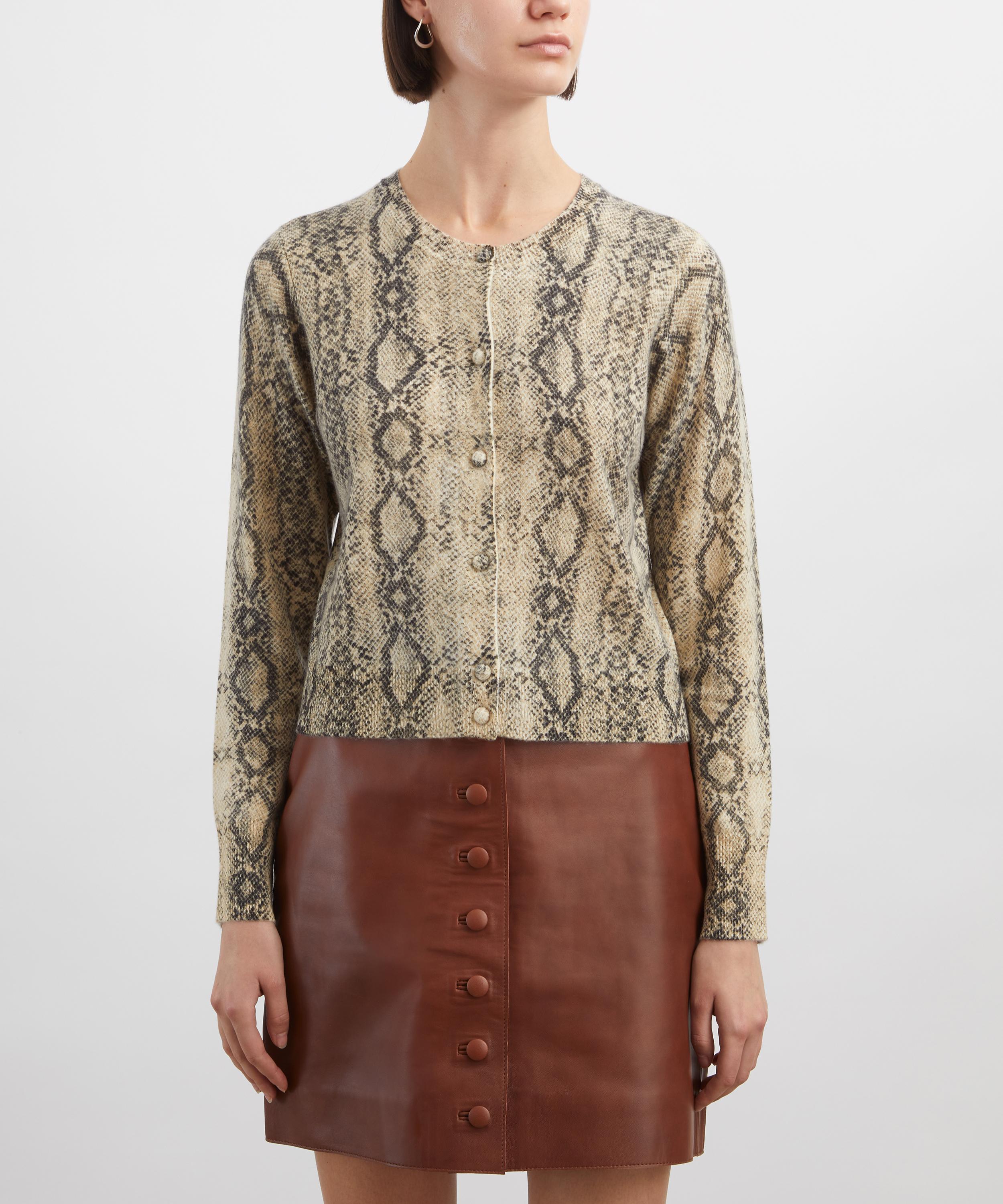 Frame - Cashmere Snake Cardigan image number 2