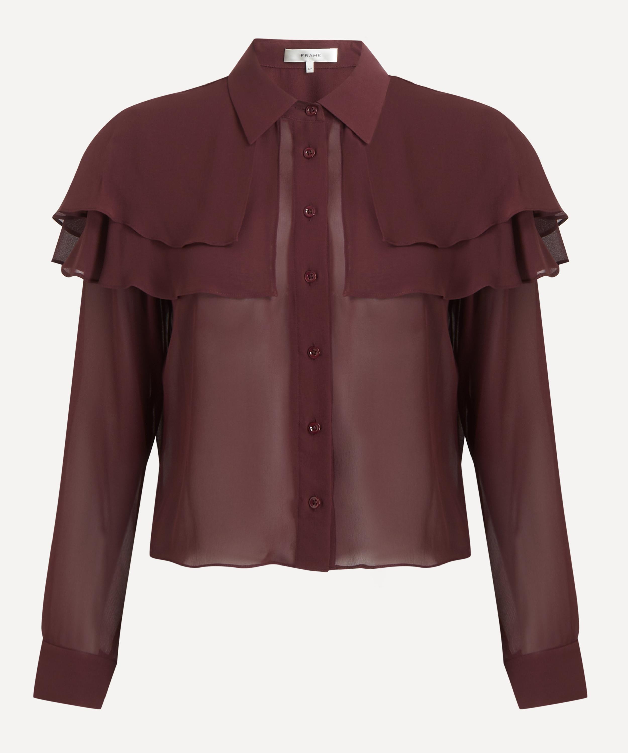 Frame - Silk Cape Blouse