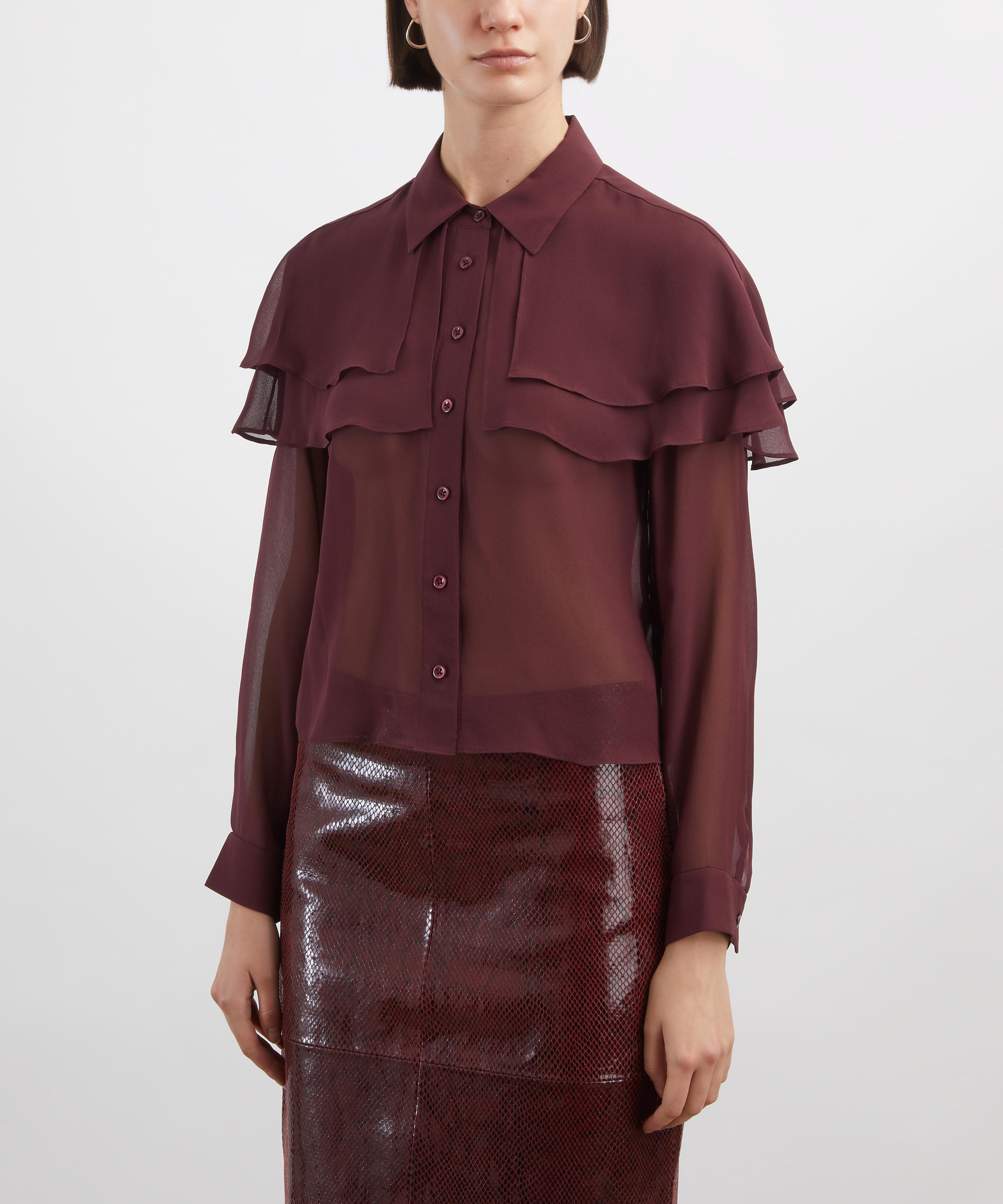 Frame - Silk Cape Blouse image number 2