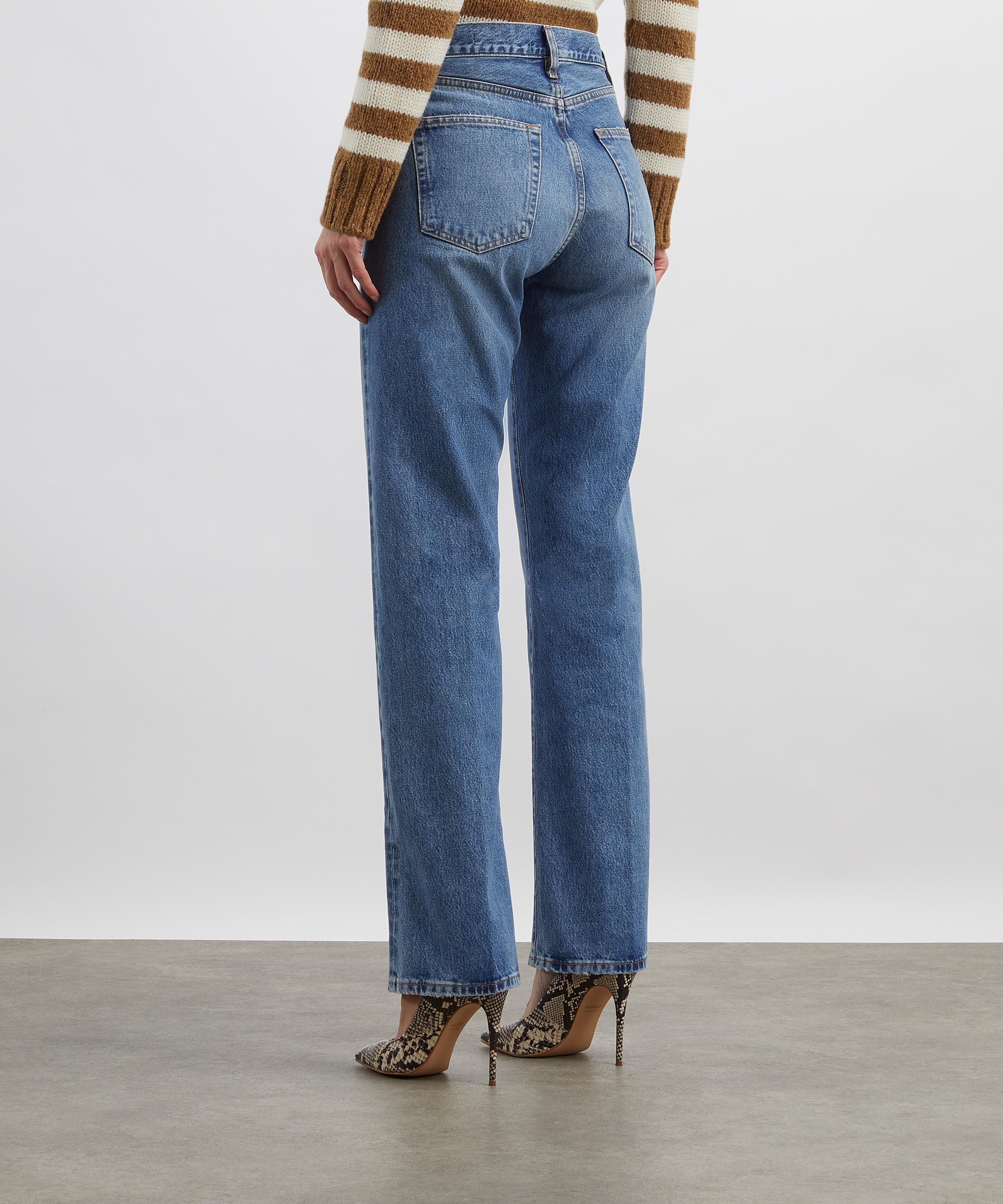 Frame - Vertical High-Rise Straight Jeans image number 3