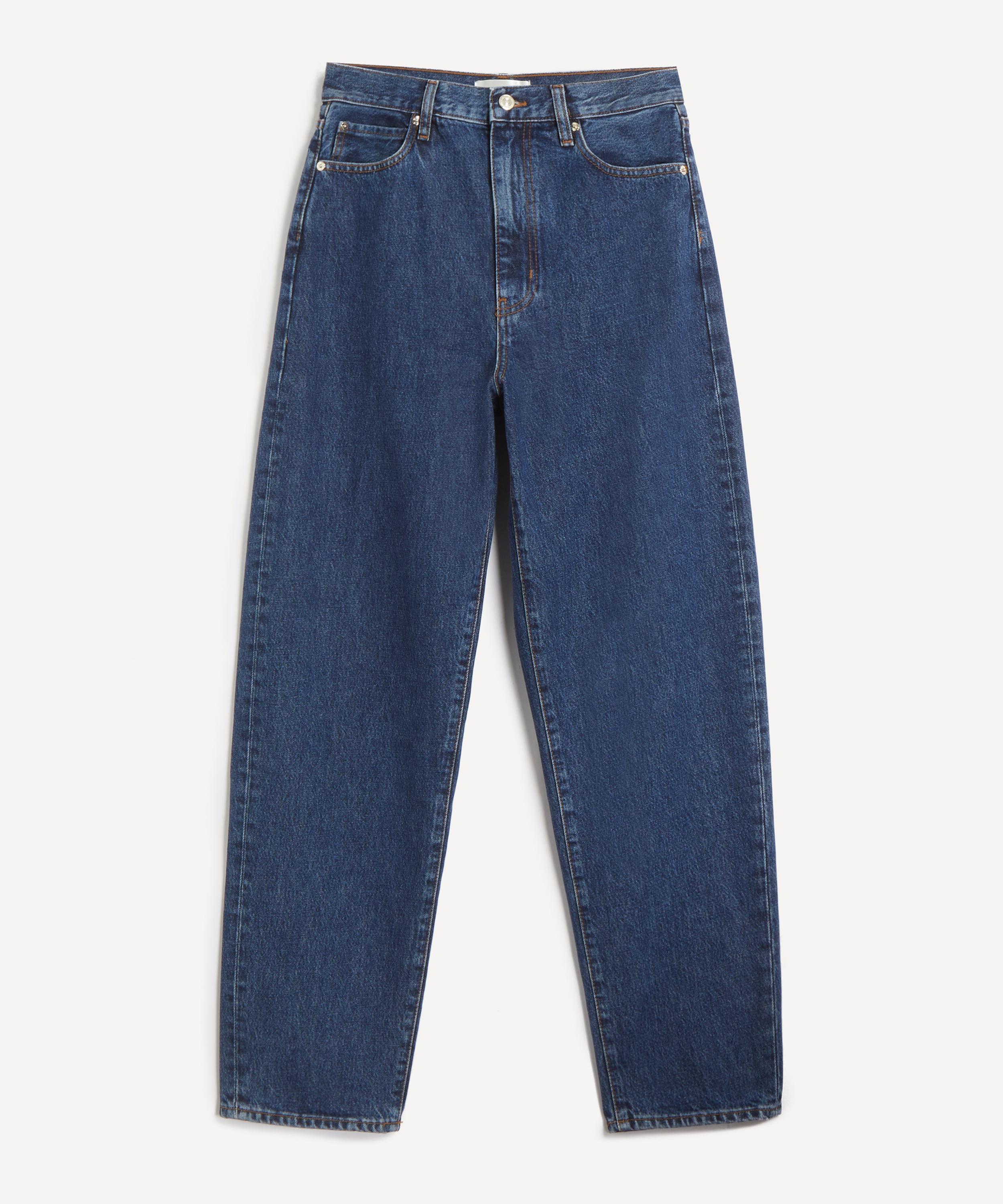Frame - The Neat High-Rise Barrel-Leg Jeans in Lavish