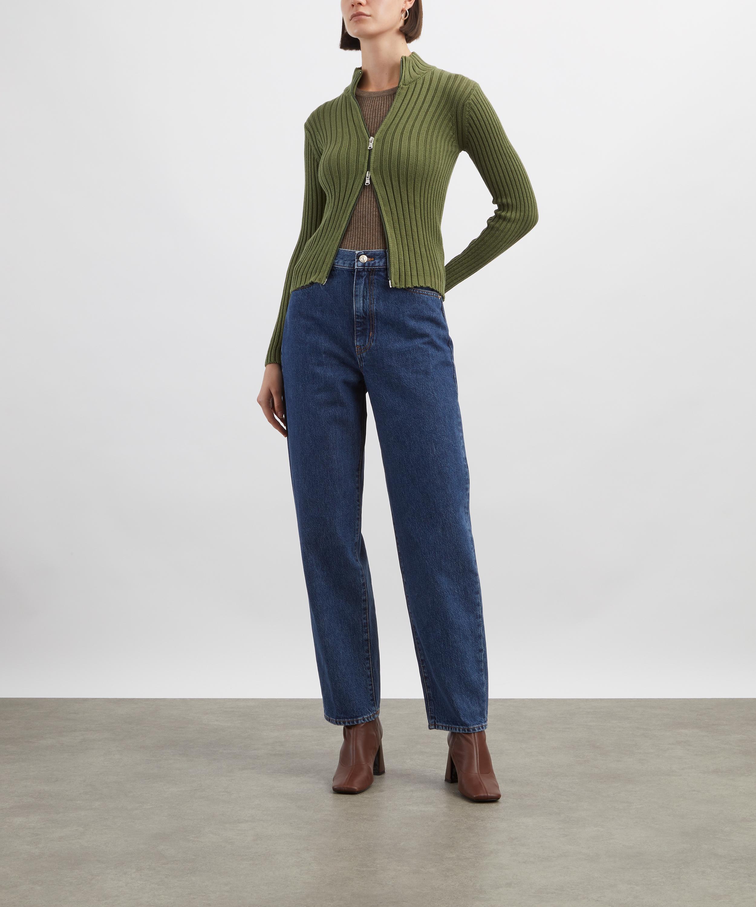 Frame - The Neat High-Rise Barrel-Leg Jeans in Lavish image number 1