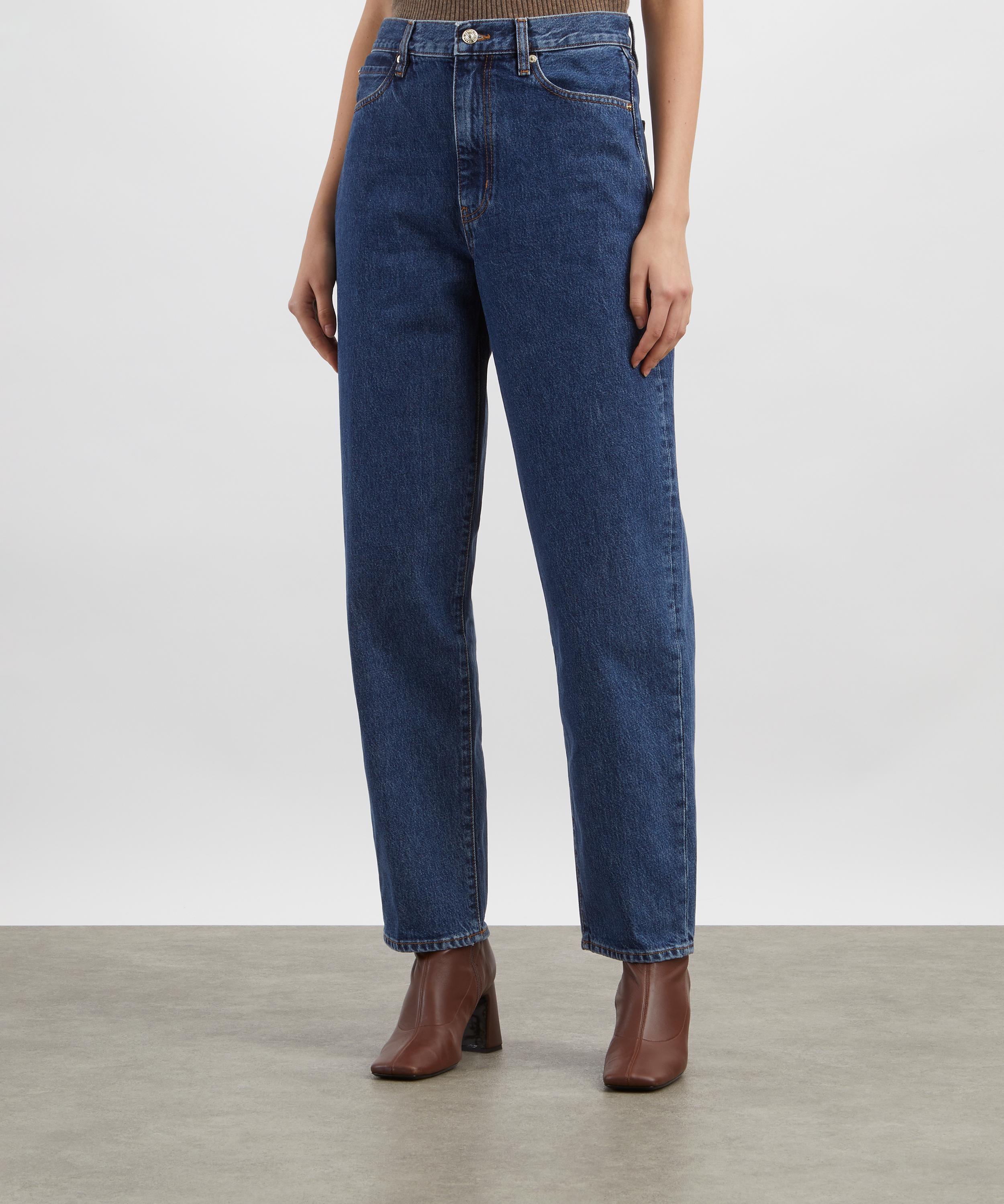 Frame - The Neat High-Rise Barrel-Leg Jeans in Lavish image number 2