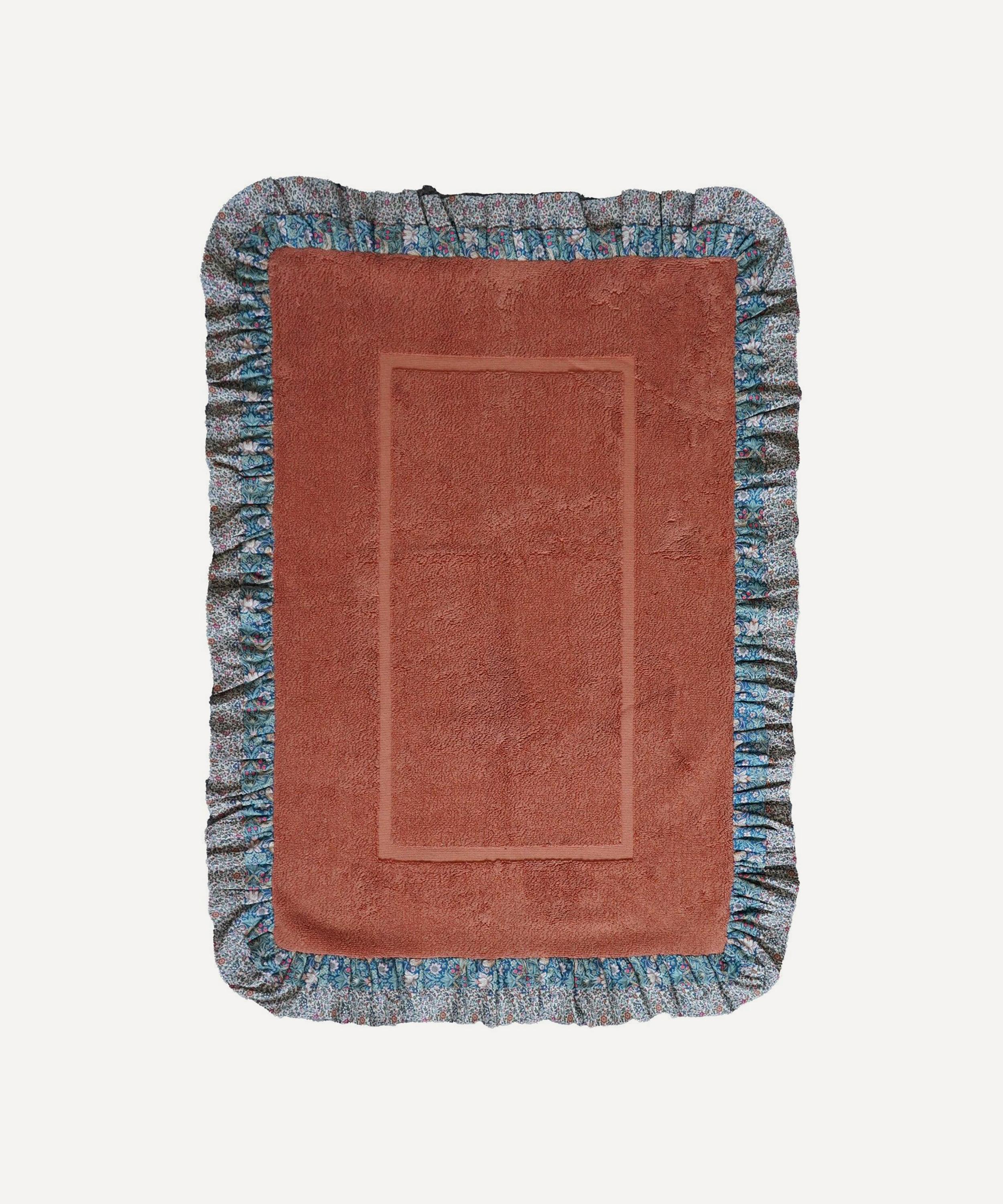 Coco & Wolf - Strawberry Thief and Katie and Millie Ruffle Edge Bath Mat