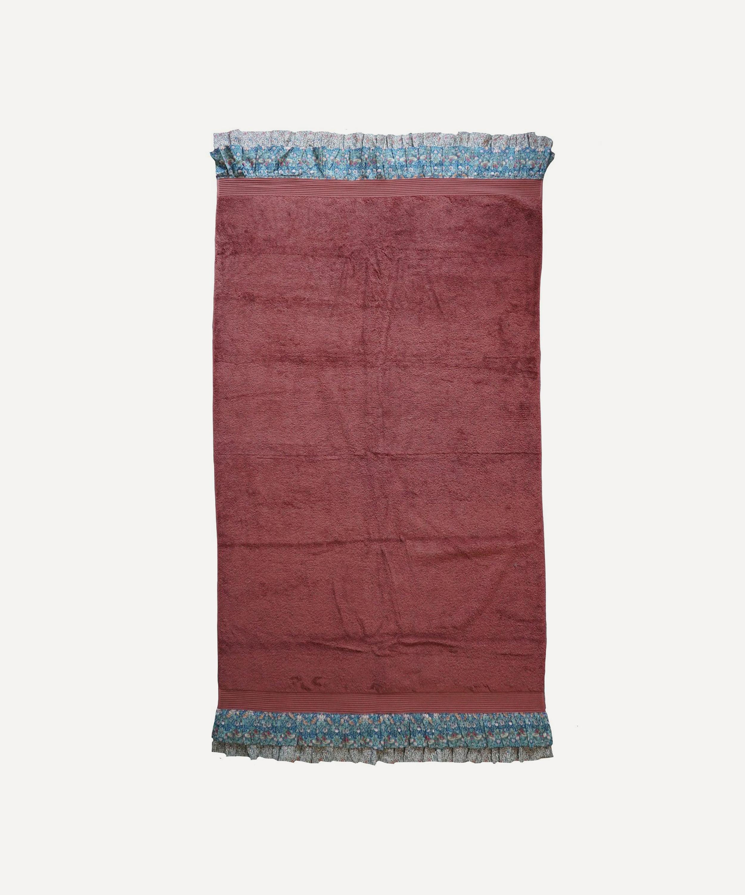 Coco & Wolf - Strawberry Thief and Katie and Millie Ruffle Edge Bath Towel