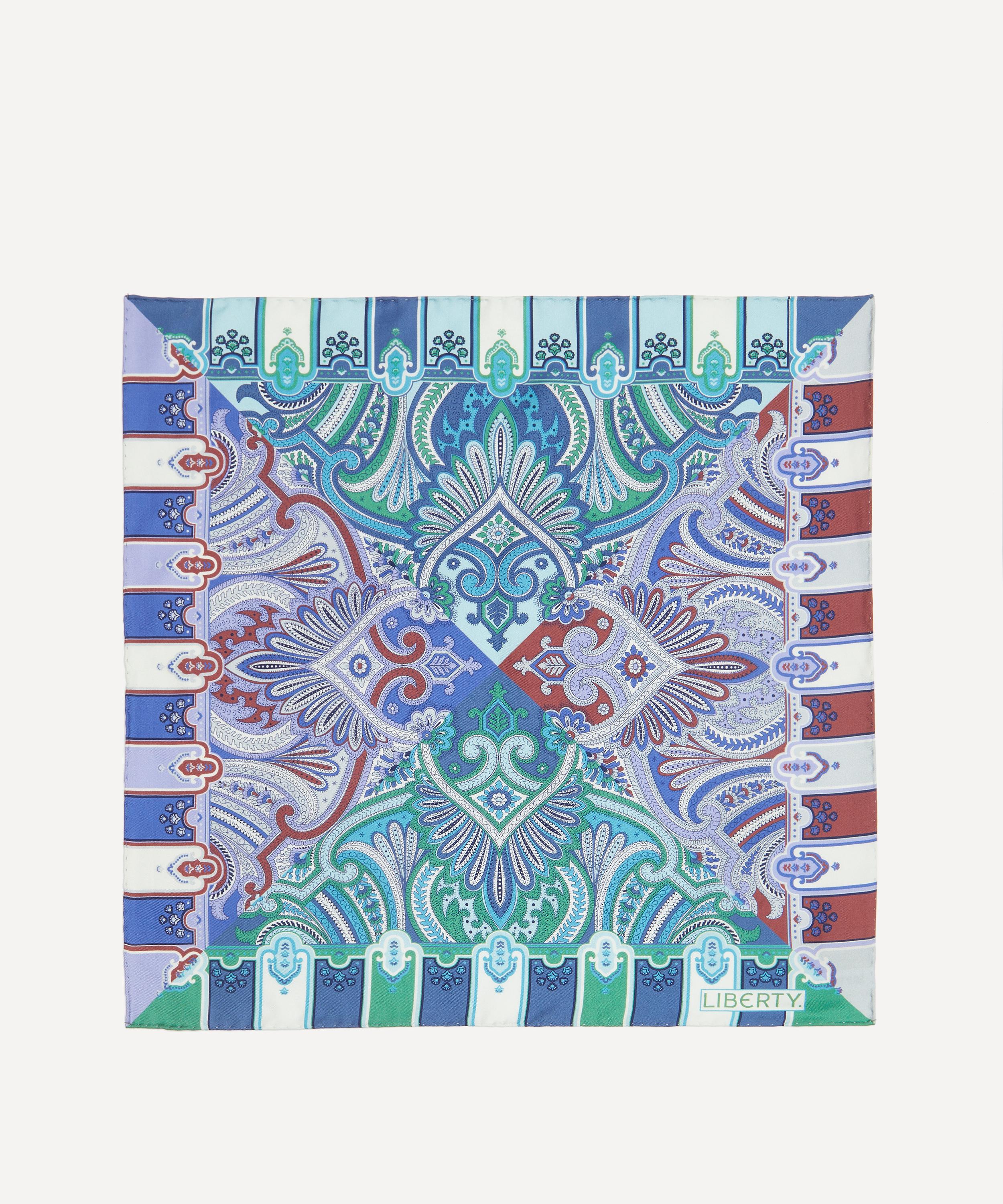 Liberty - Harlequin Paisley Silk Pocket Square image number 2