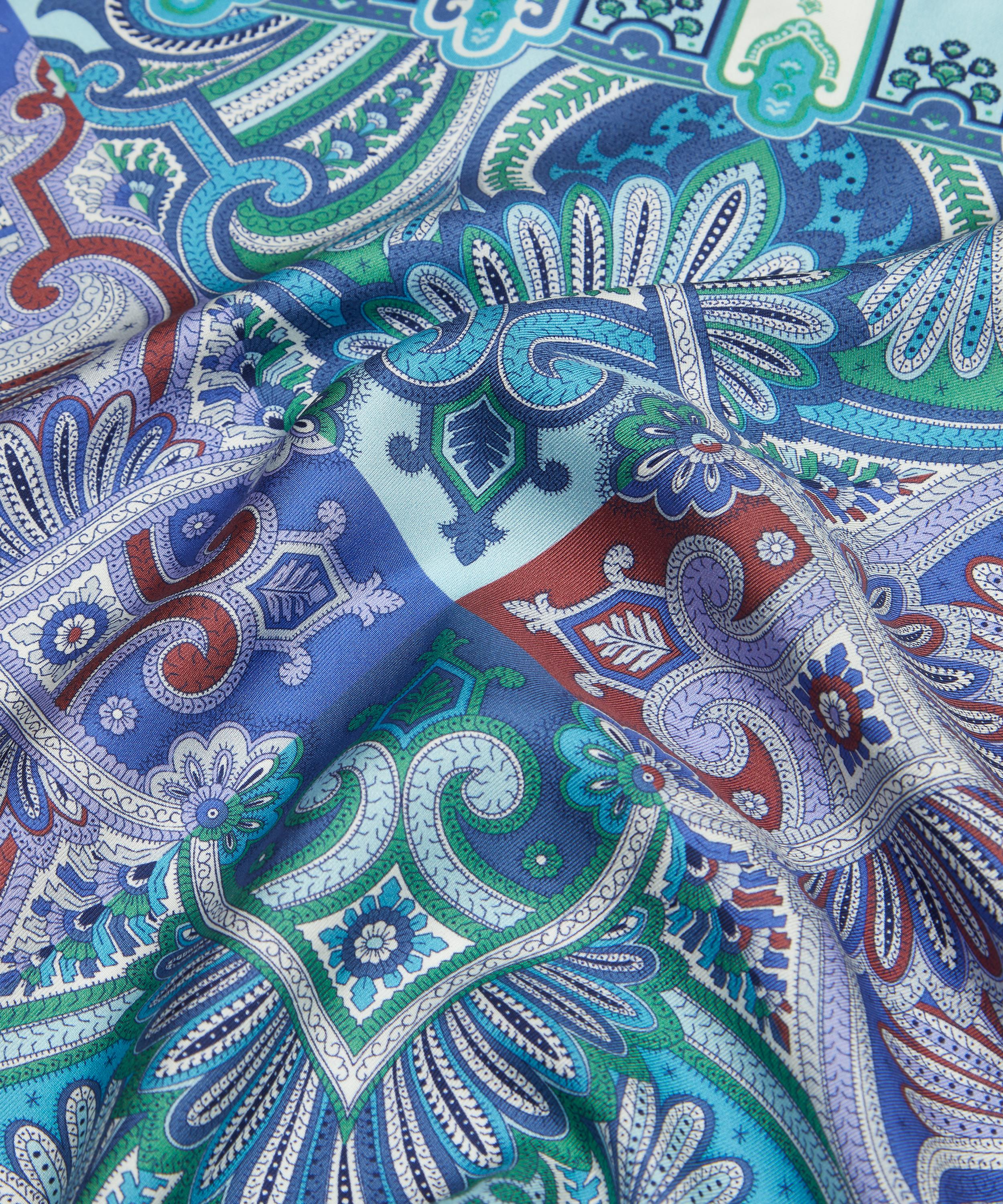 Liberty - Harlequin Paisley Silk Pocket Square image number 3