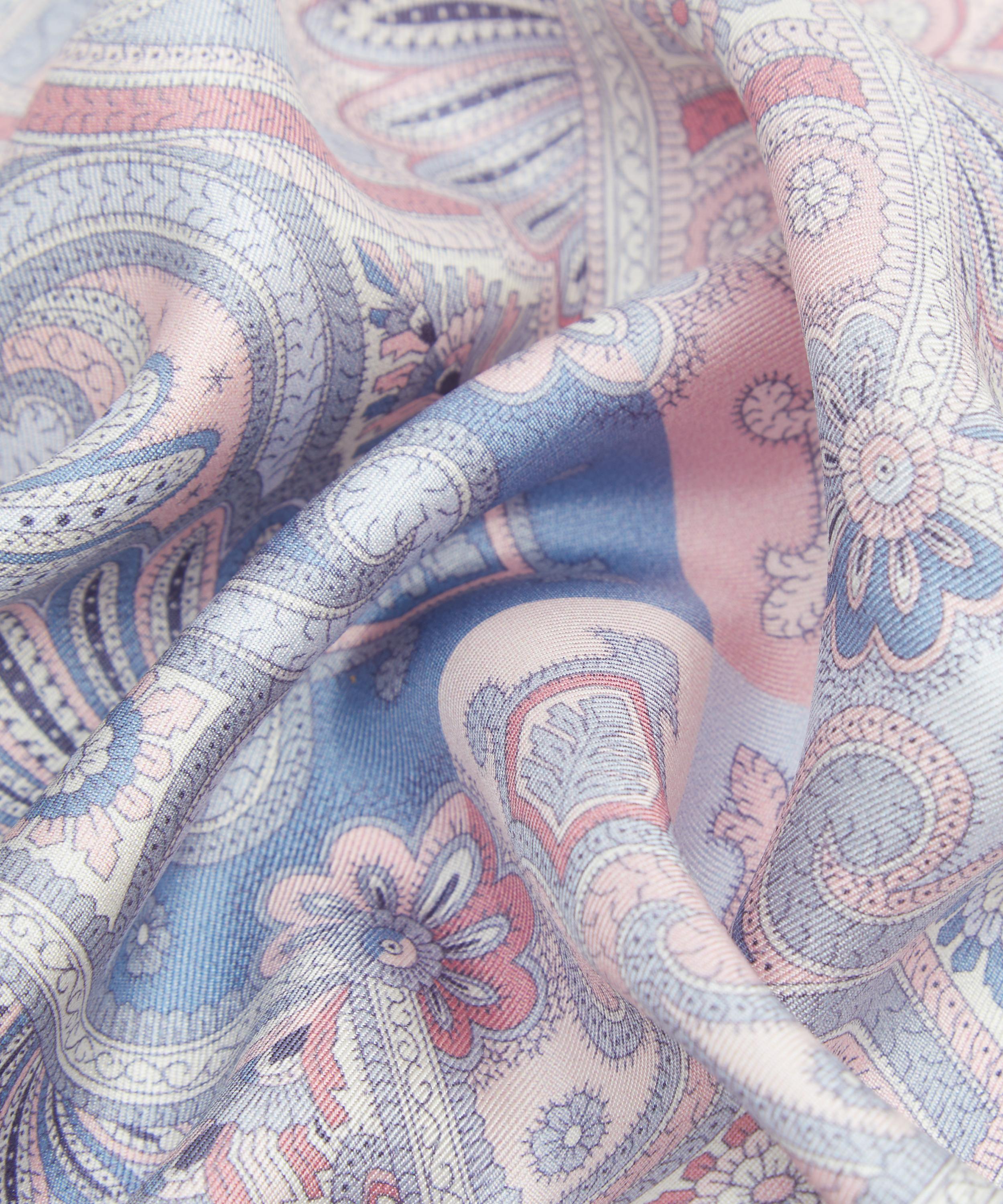 Liberty - Harlequin Paisley Silk Pocket Square image number 3