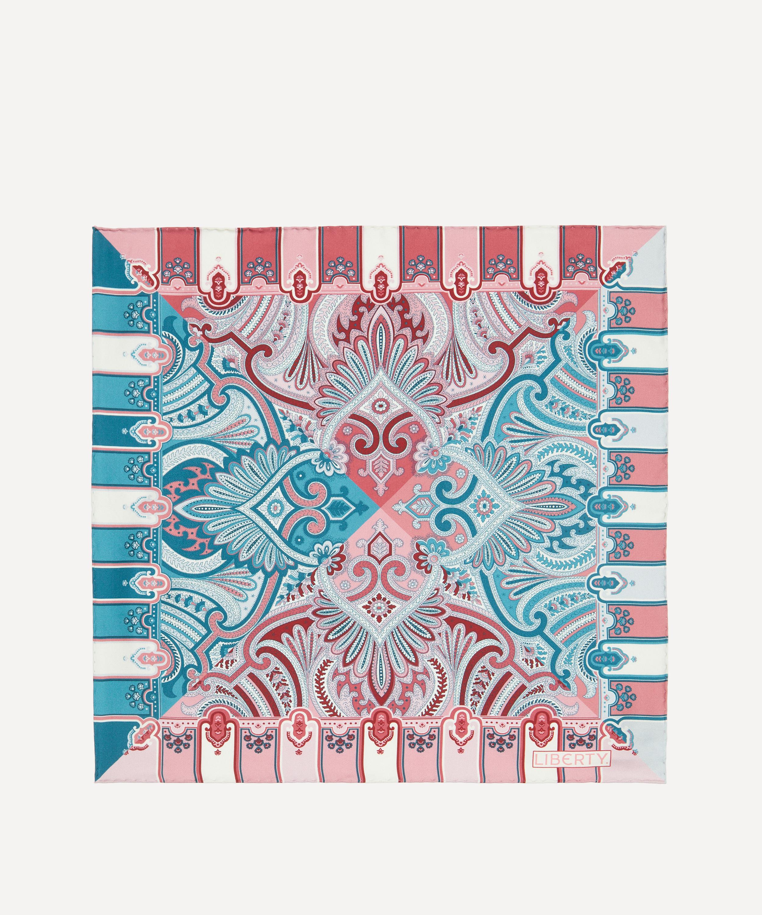 Liberty - Harlequin Paisley Silk Pocket Square image number 2