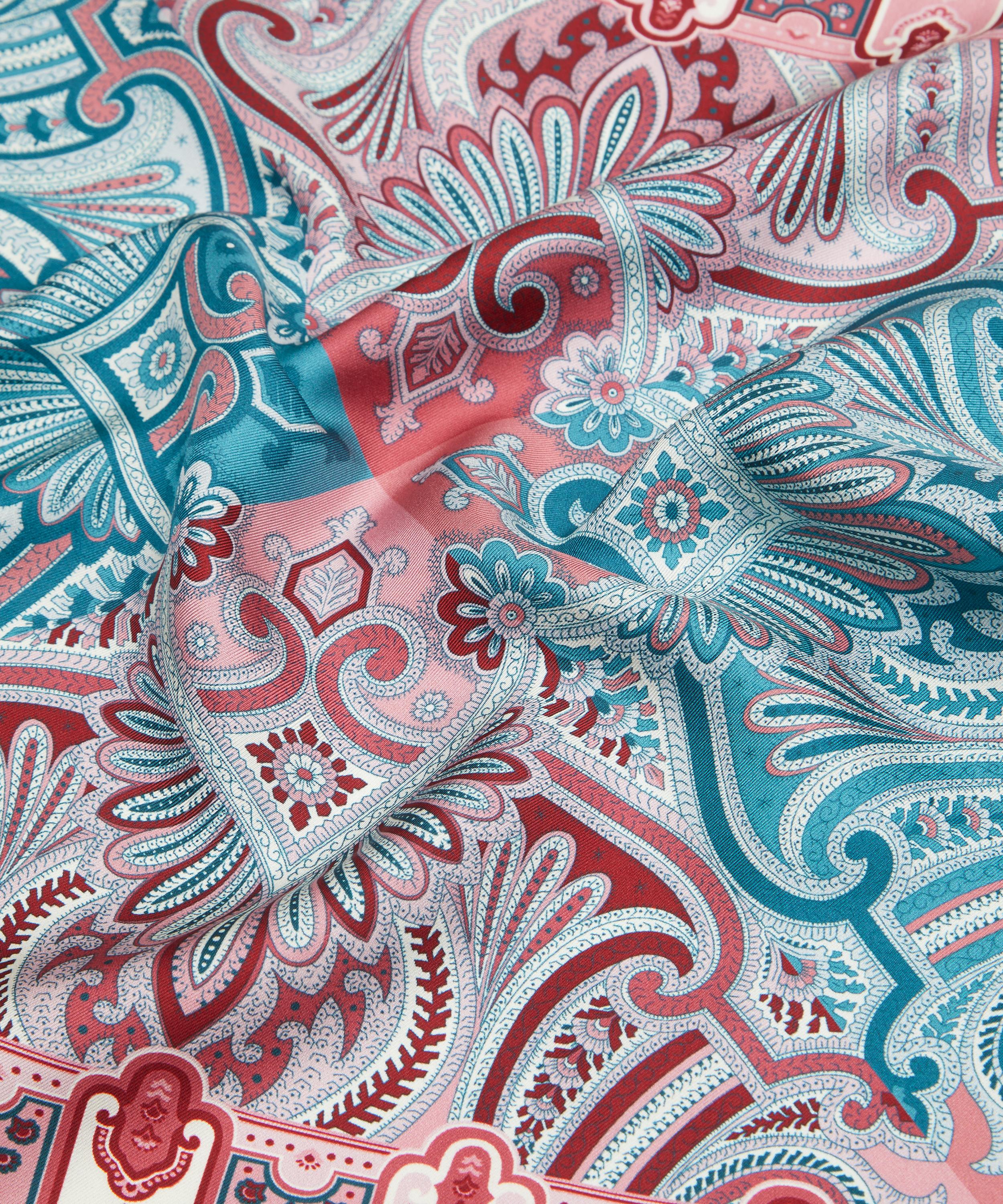 Liberty - Harlequin Paisley Silk Pocket Square image number 3
