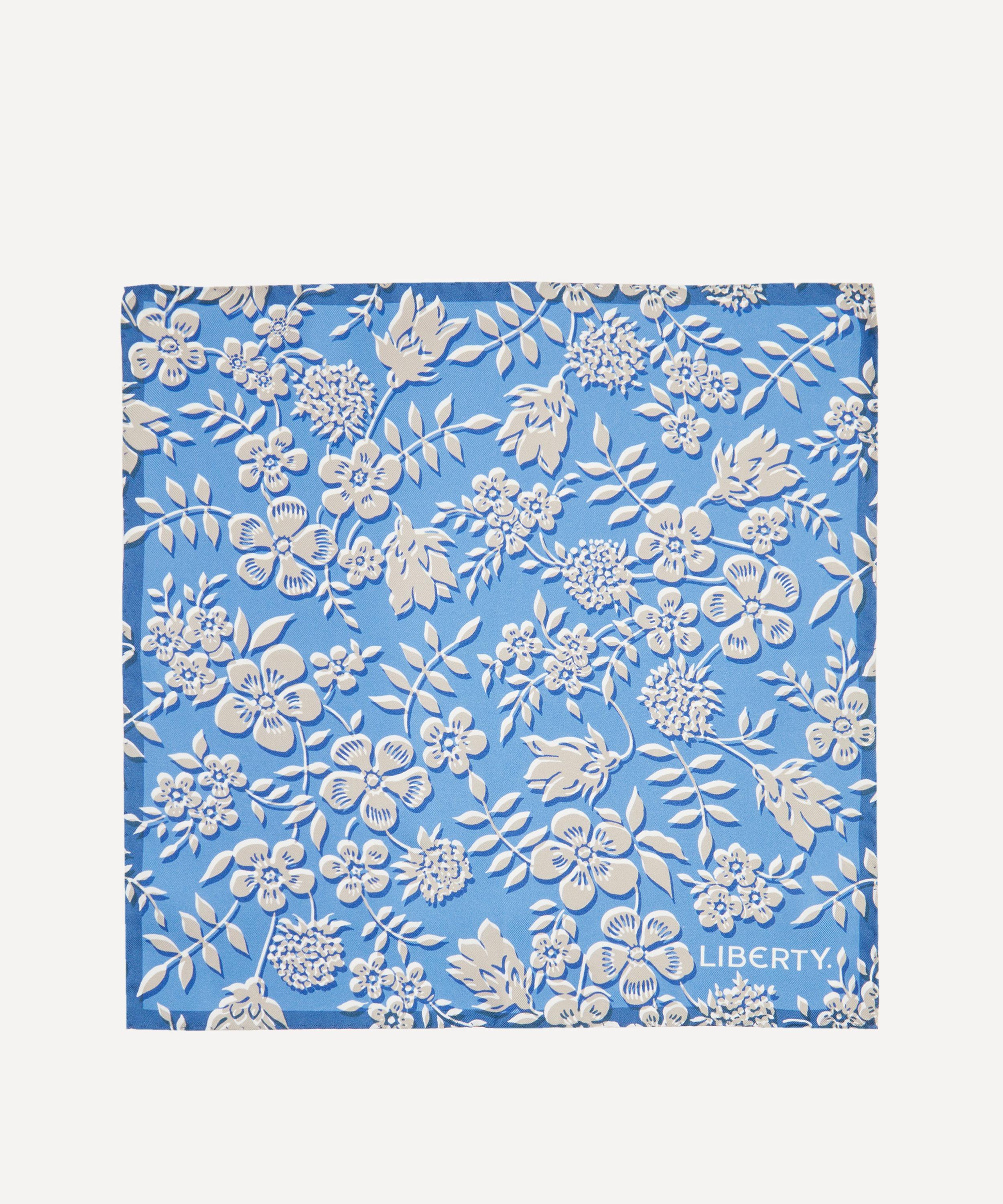 Liberty - Edenham Haze Silk Pocket Square image number 1