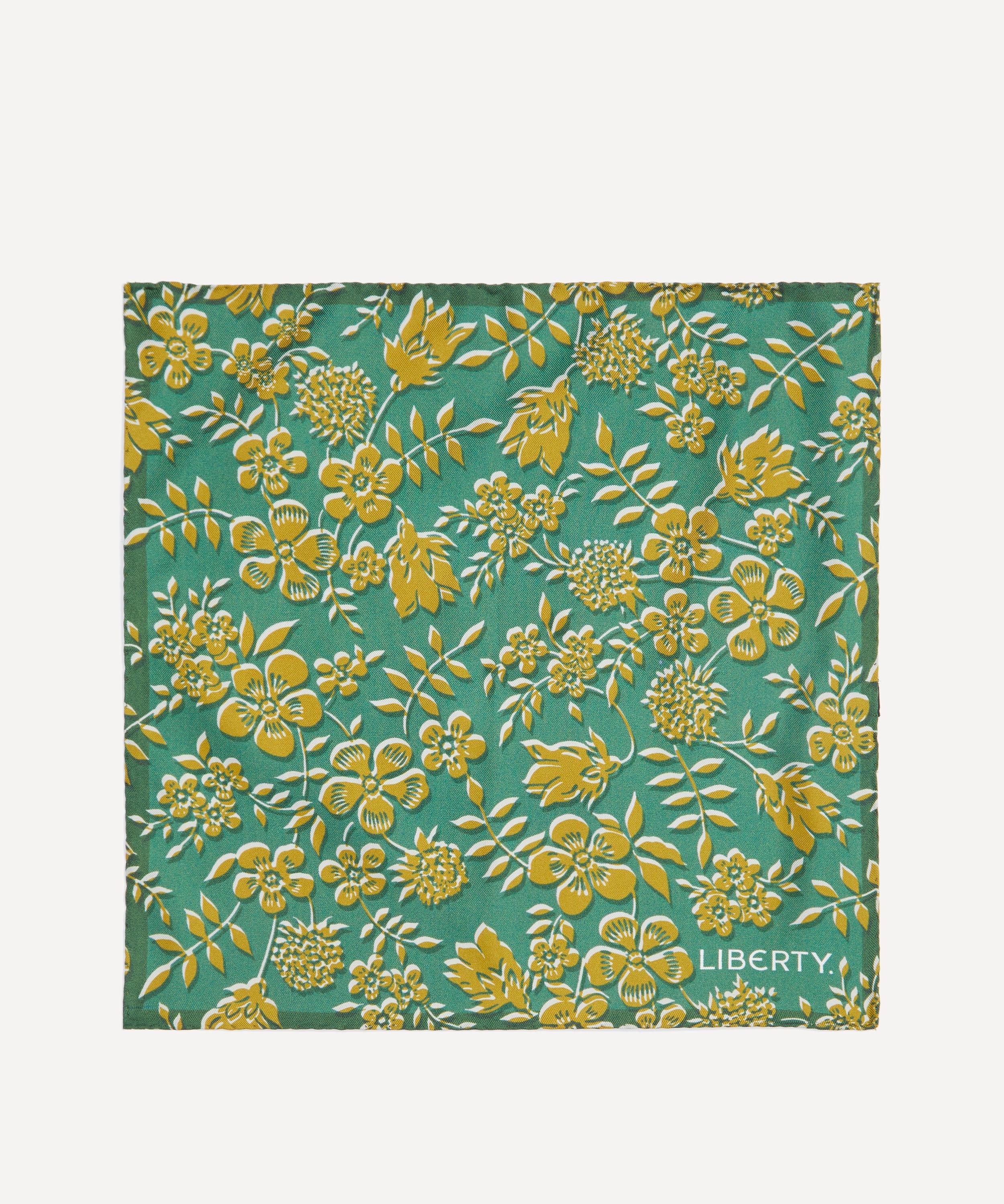 Liberty - Edenham Haze Silk Pocket Square image number 2