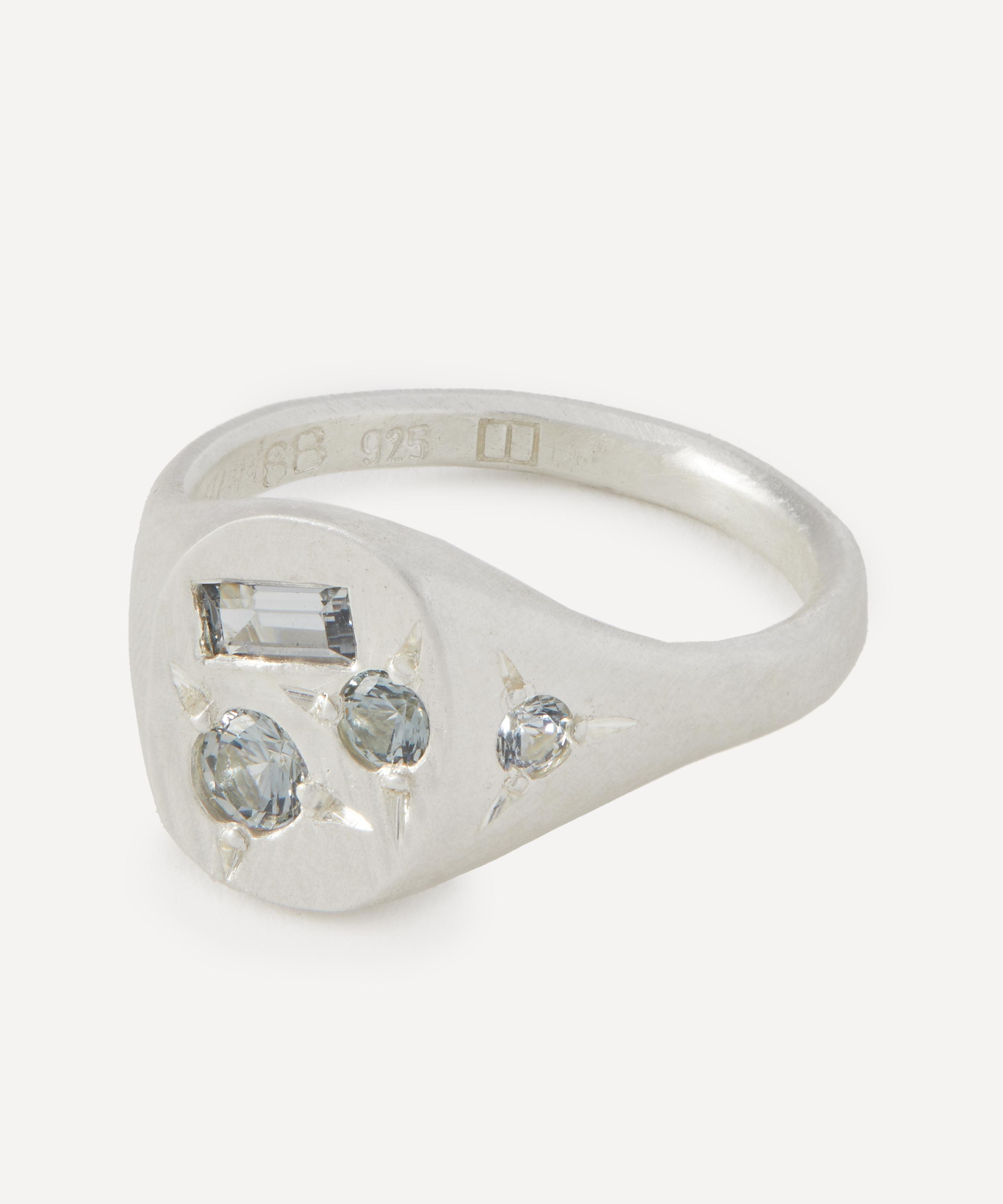 Seb Brown - Sterling Silver Grey Ring image number 1