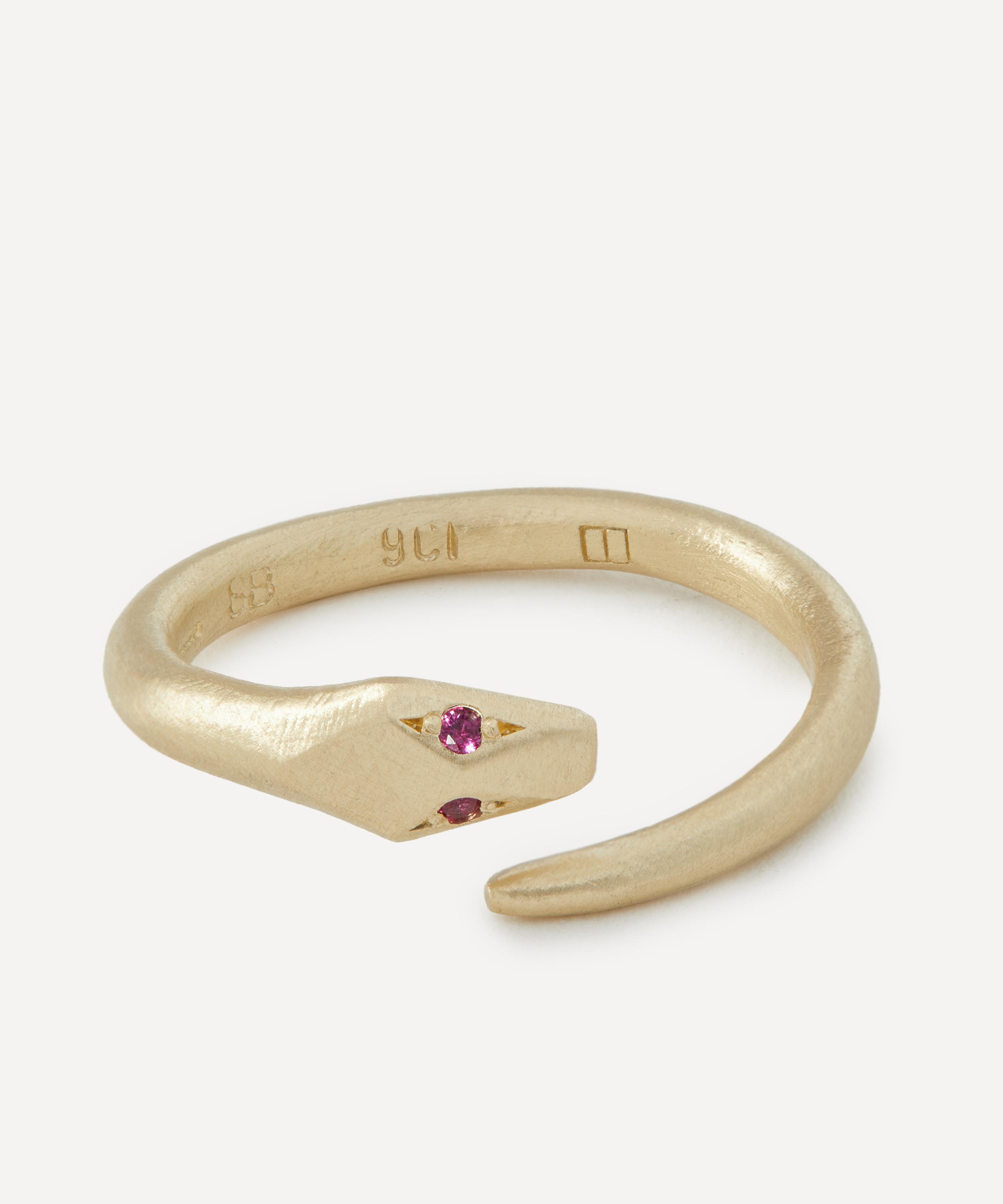 Seb Brown - 9ct Gold Serpent Ring image number 0