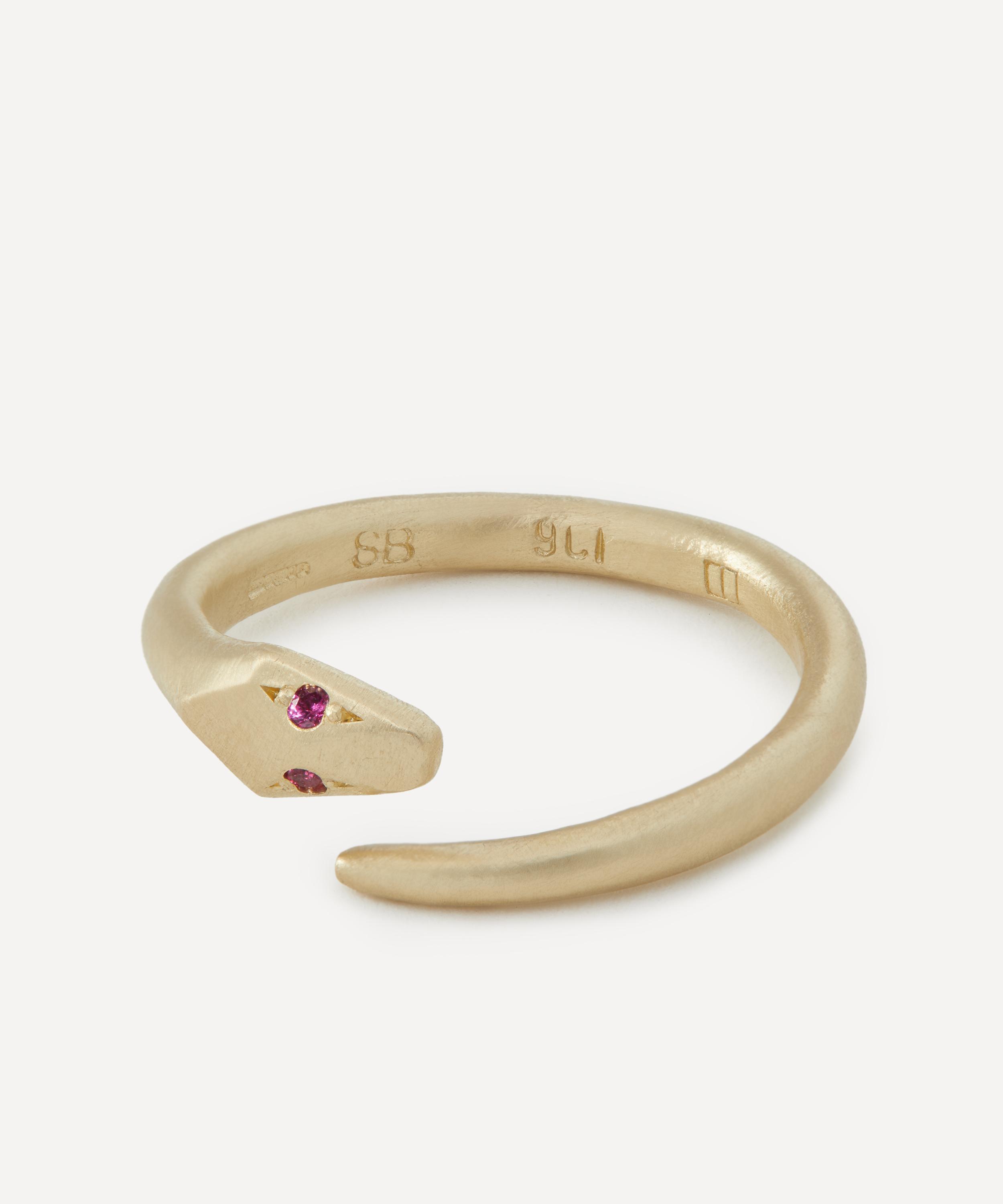 Seb Brown - 9ct Gold Serpent Ring image number 1