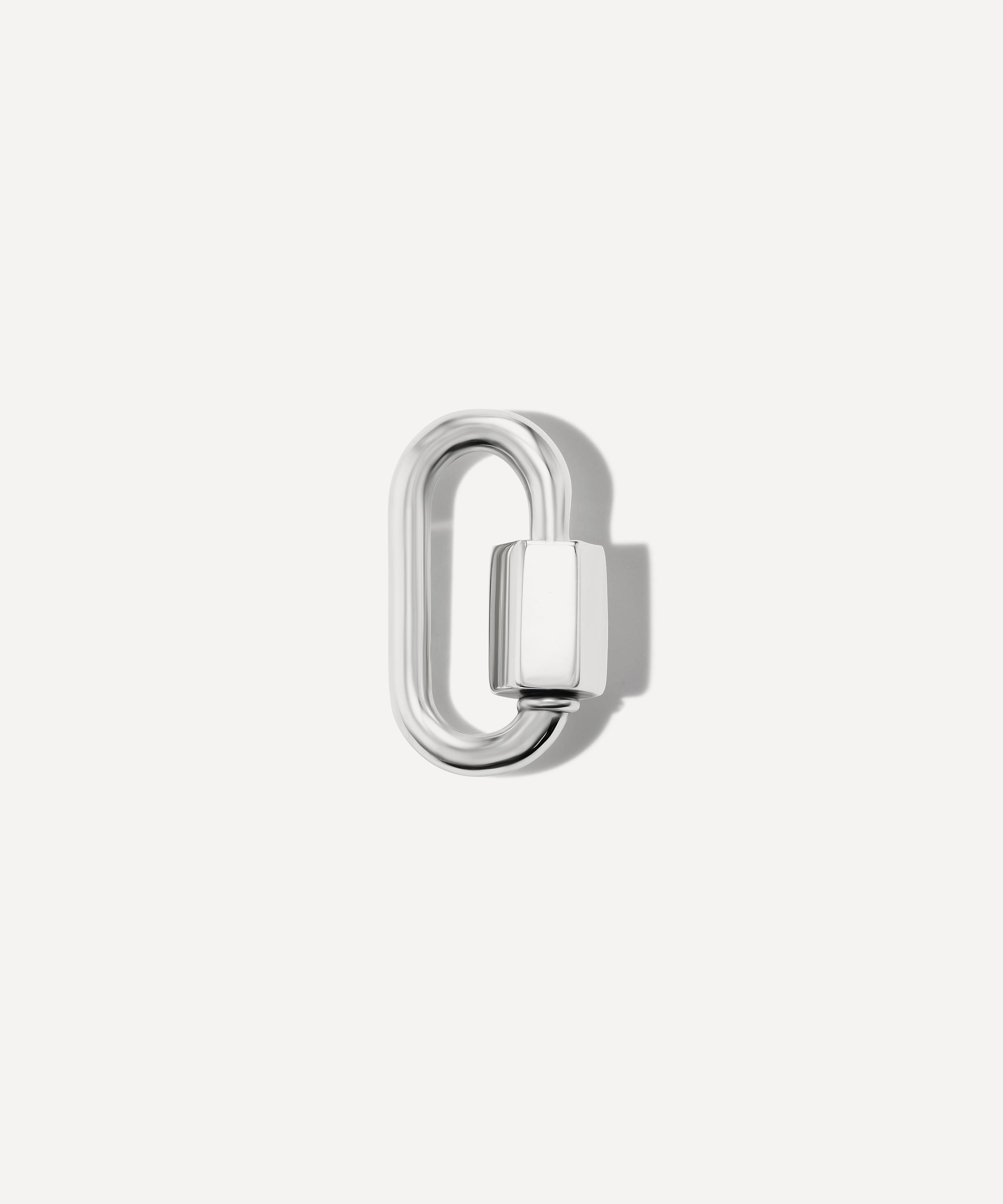 Marla Aaron - Sterling Silver Spring Babylock Carabiner Clasp image number 0