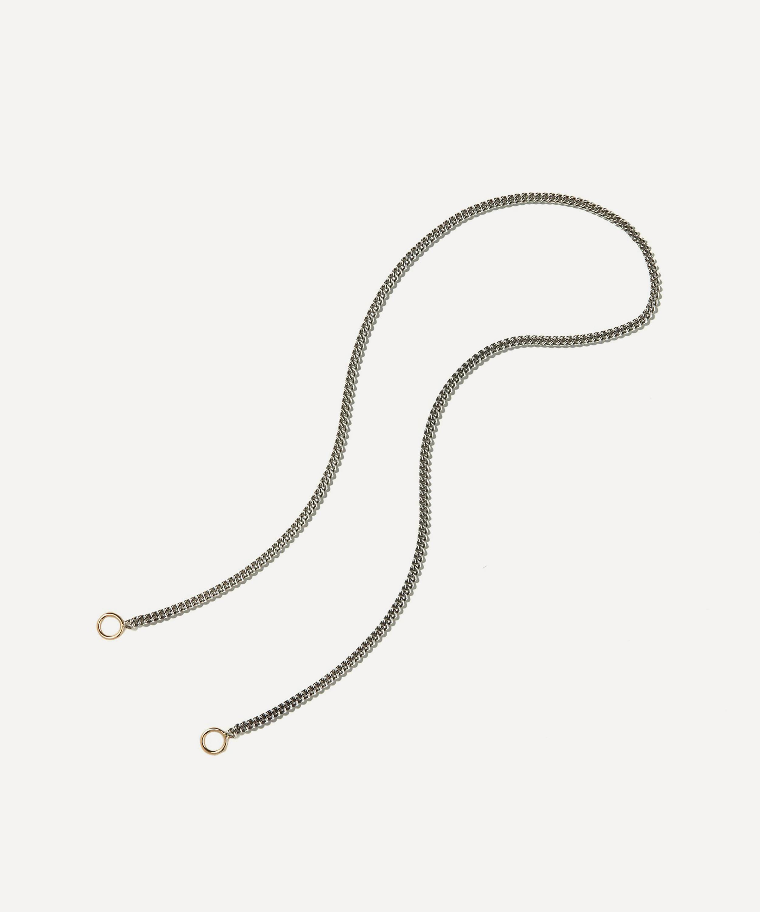 Marla Aaron - Sterling Silver Heavy Curb Chain Necklace image number 2