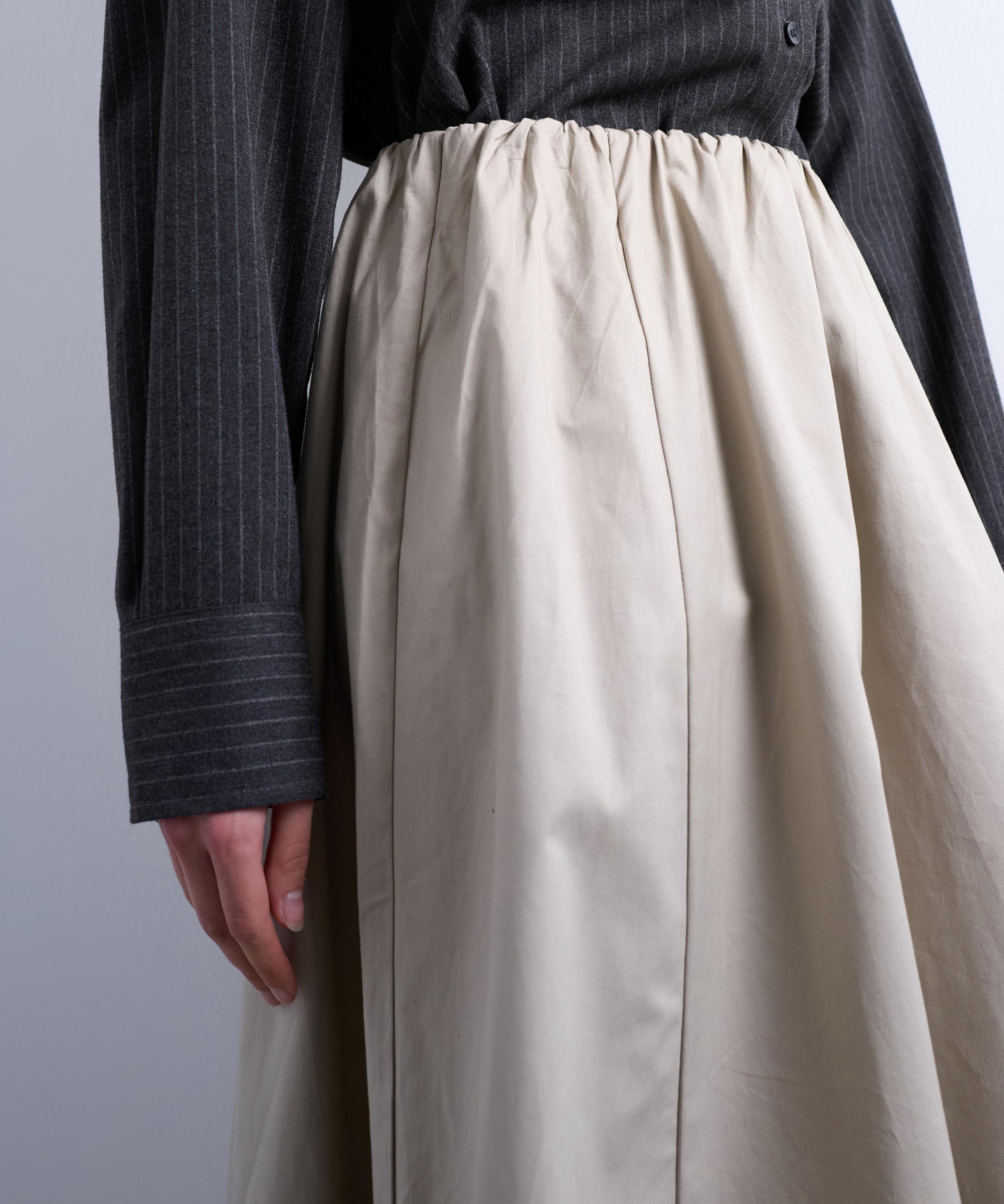 TOPSHOP - Taupe Heavy Twill Full Circle Midi Skirt image number 2