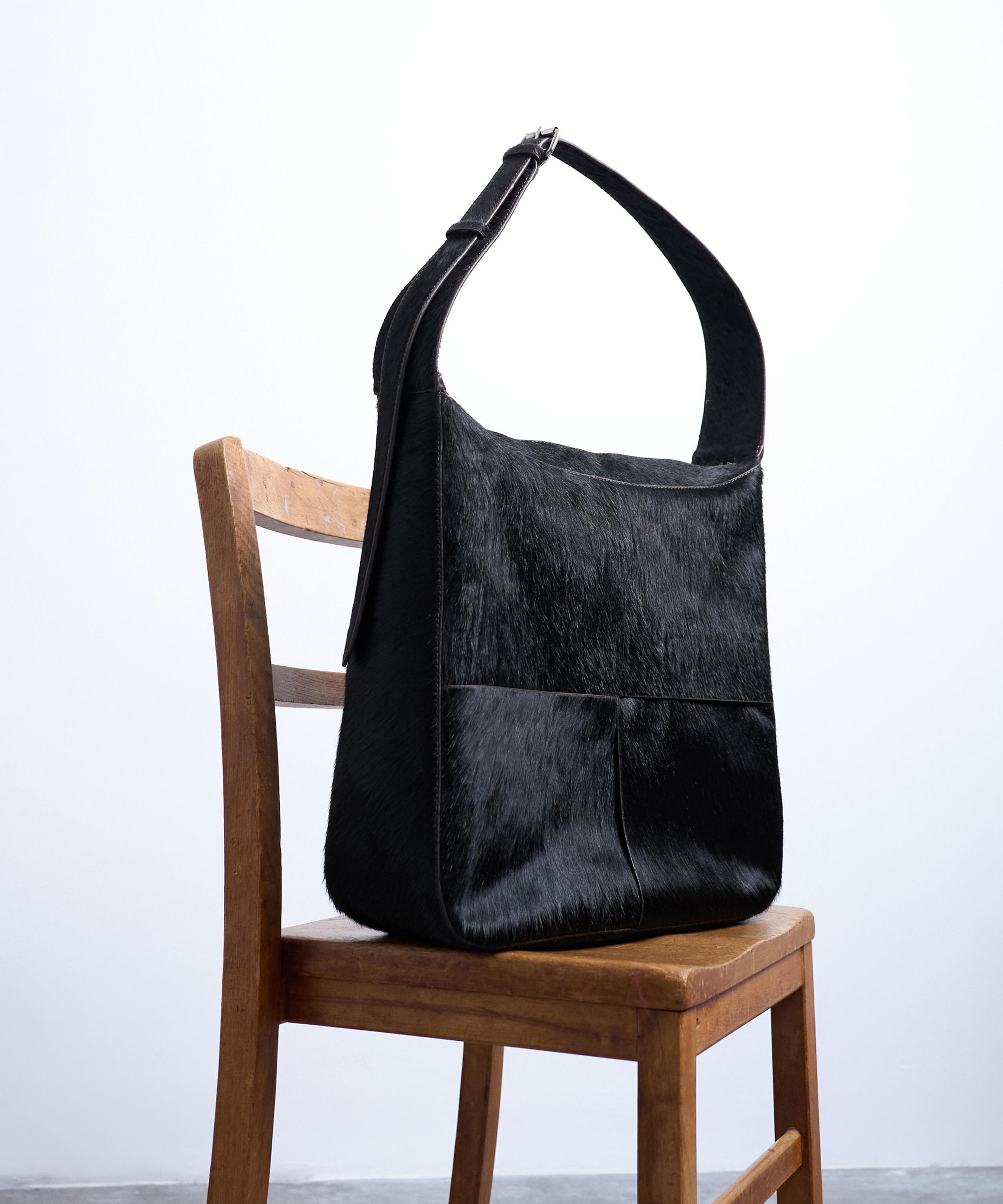 TOPSHOP - Teegan Pony Leather Oversized Weave Tote Bag image number 0