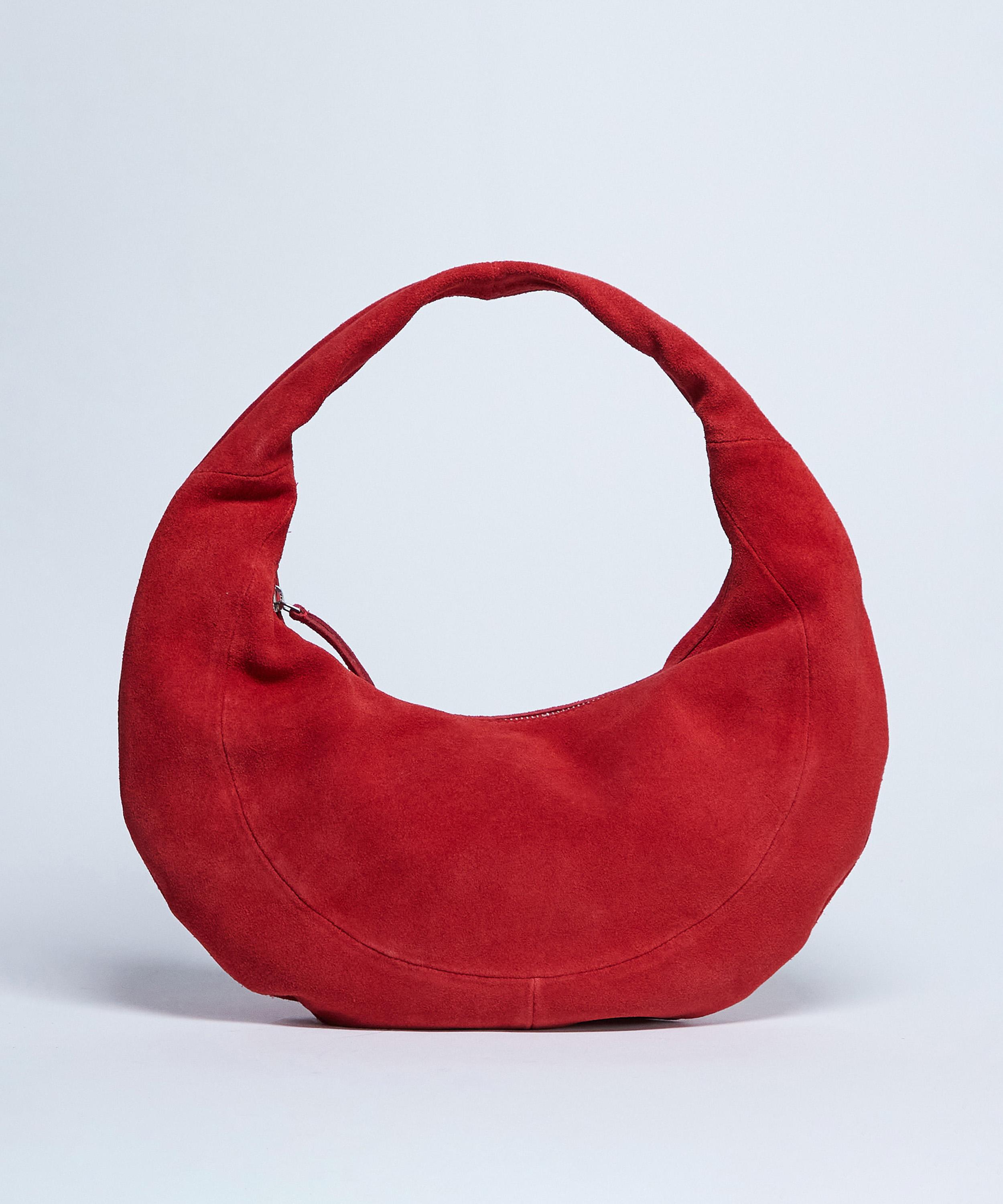 TOPSHOP - Red Cian Suede Scoop Grab Bag image number 0