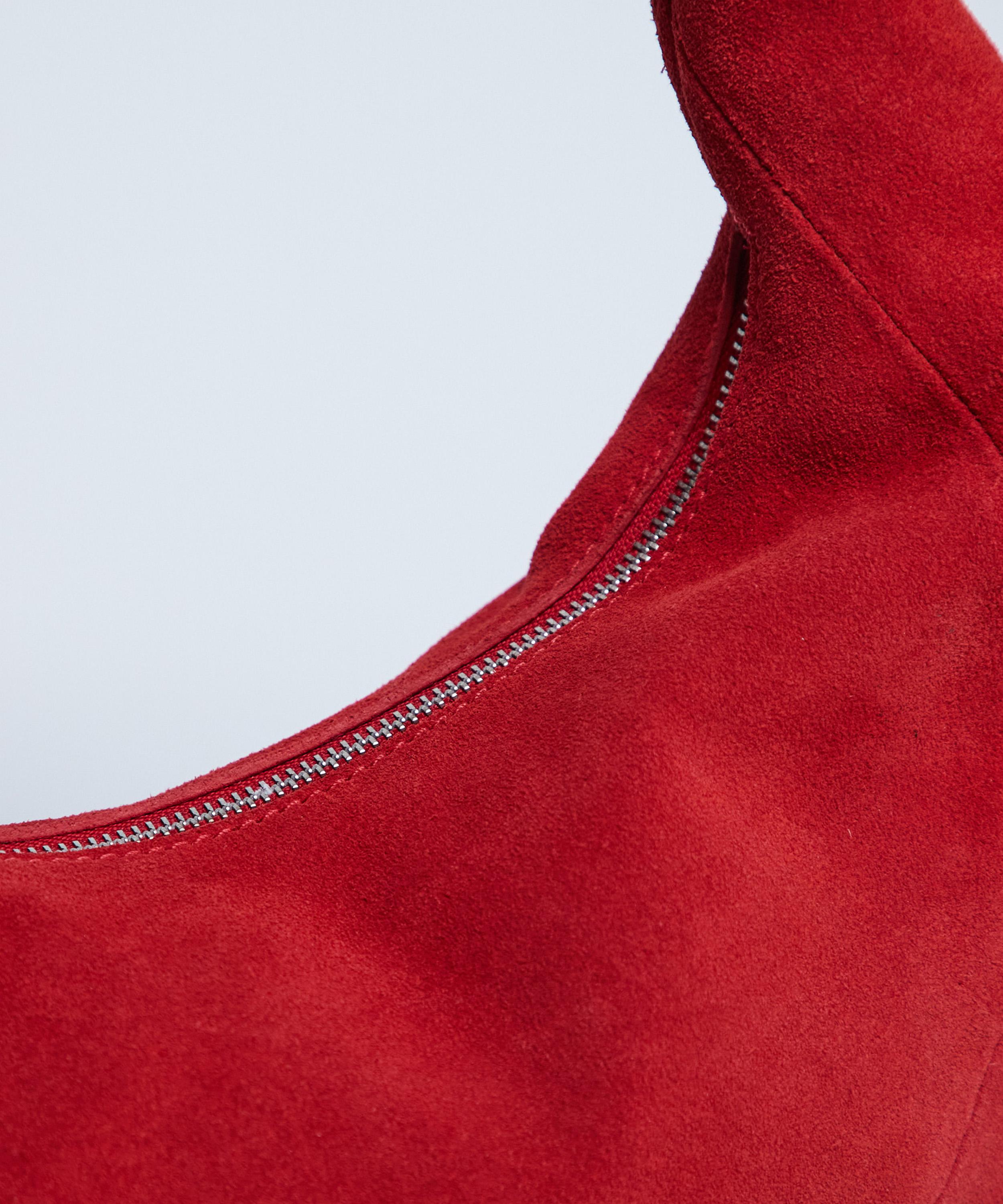 TOPSHOP - Red Cian Suede Scoop Grab Bag image number 1