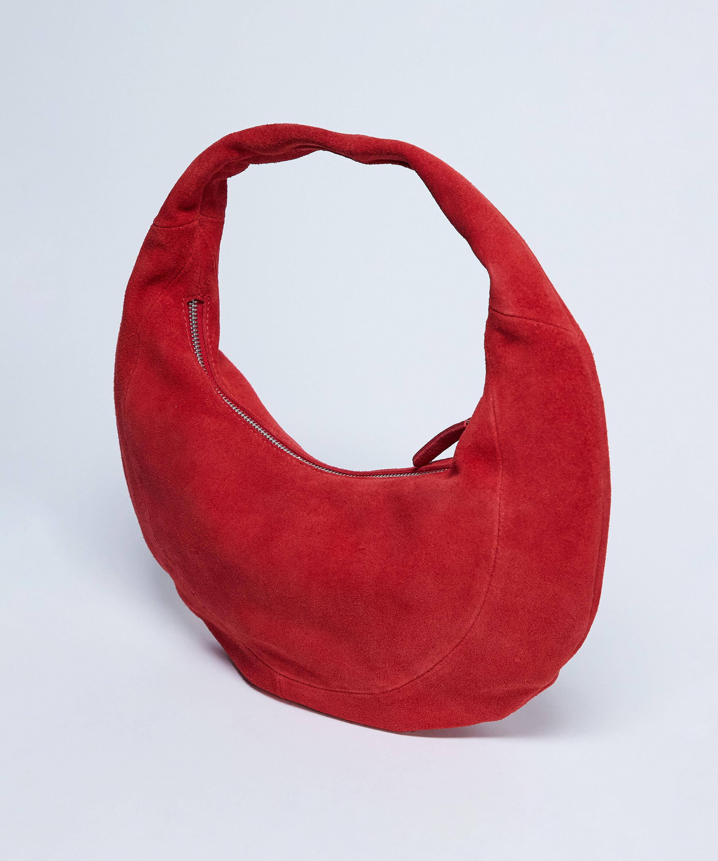 TOPSHOP - Red Cian Suede Scoop Grab Bag image number 2