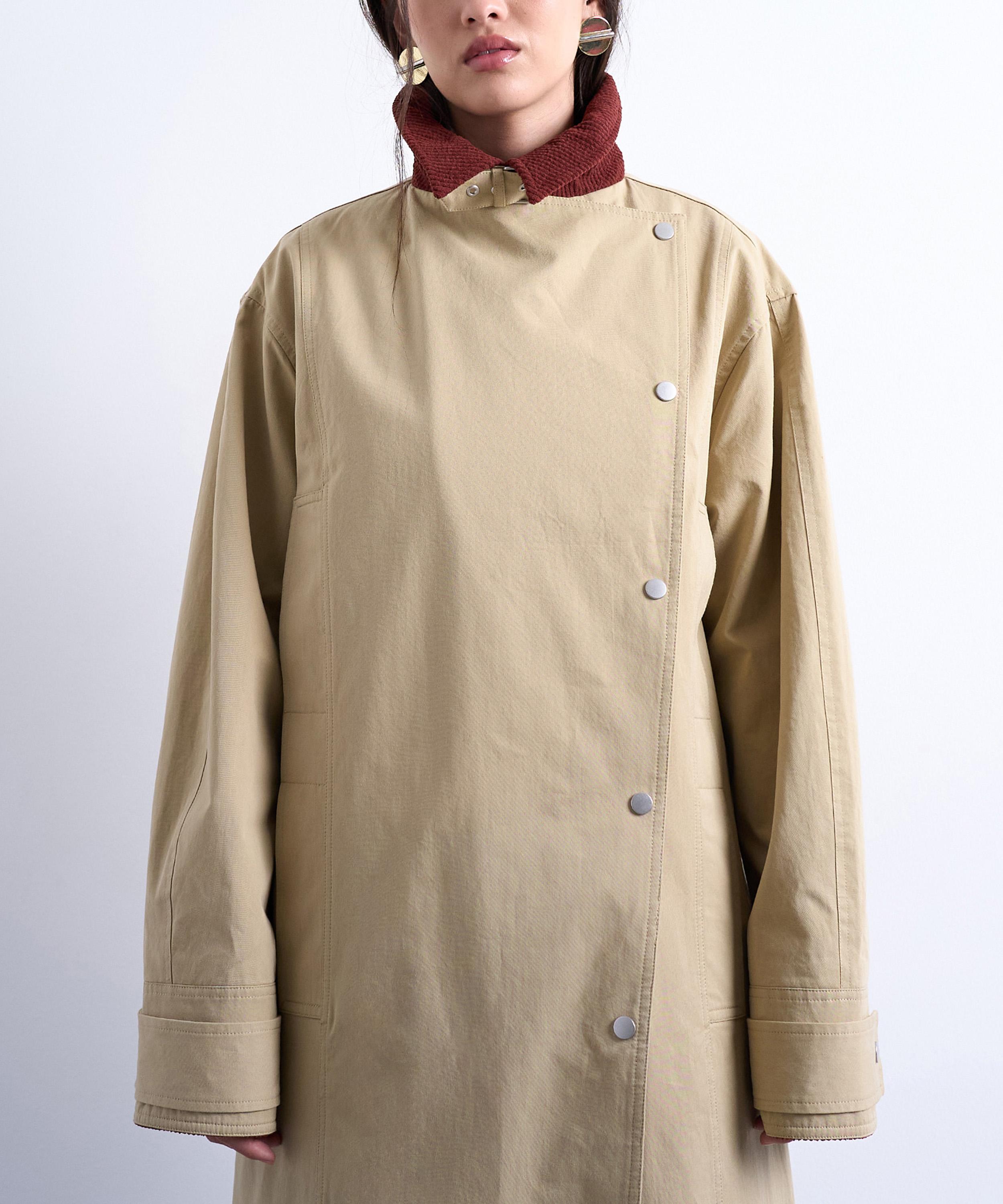 TOPSHOP - Contrast Collar Longling Shacket image number 1