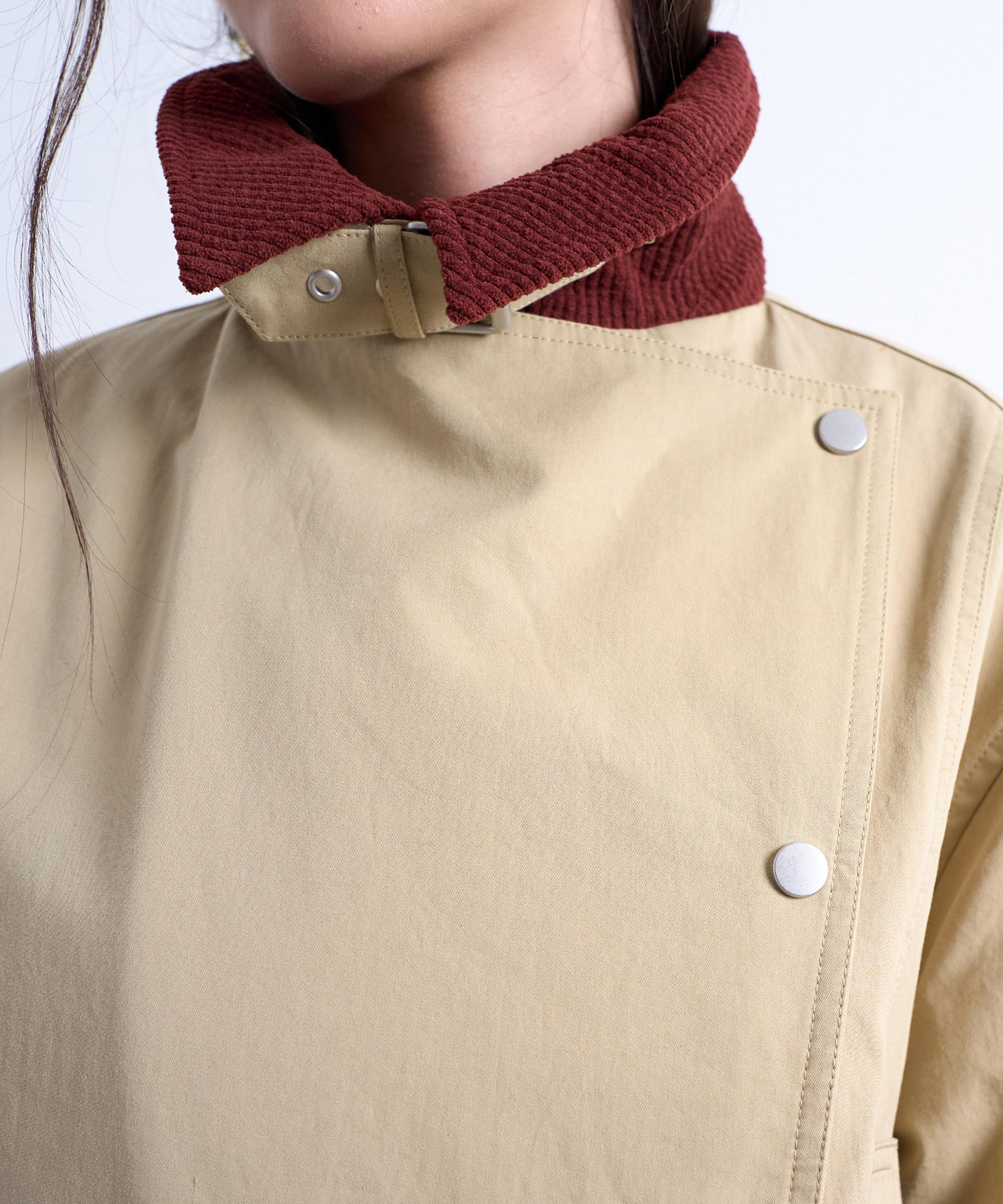 TOPSHOP - Contrast Collar Longling Shacket image number 2