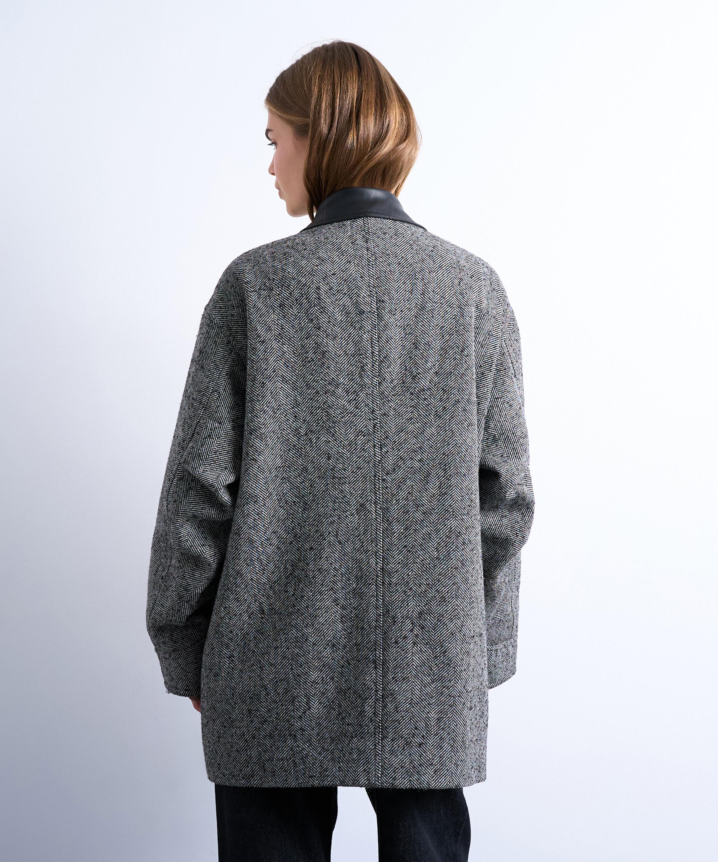 TOPSHOP - Black Heritage Twill Field Jacket image number 3