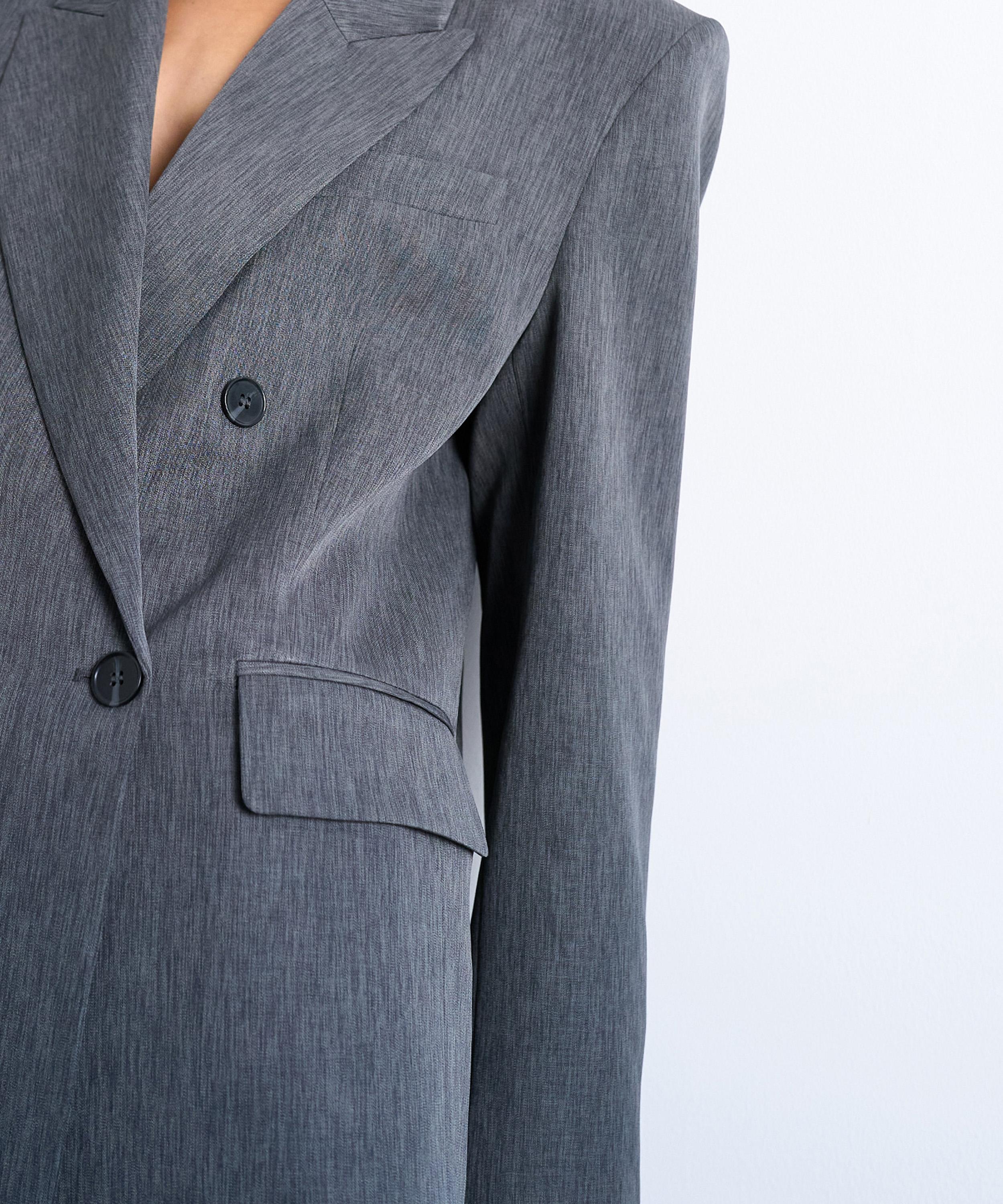 TOPSHOP - Tonic 80s Double-Breasted Oversized Suit Blazer  image number 2