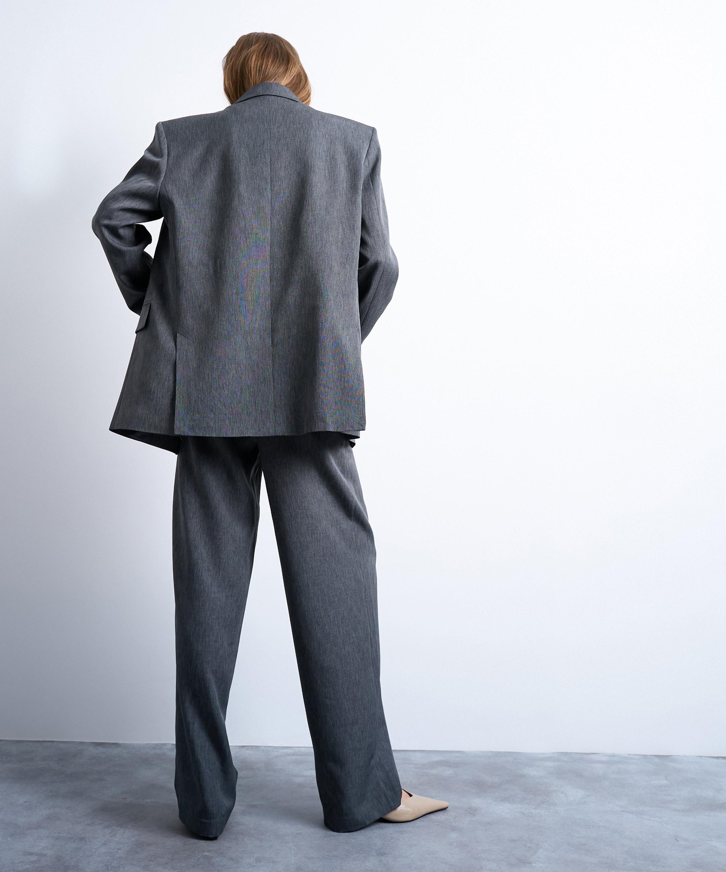 TOPSHOP - Tonic Pleated Suit Trousers image number 3