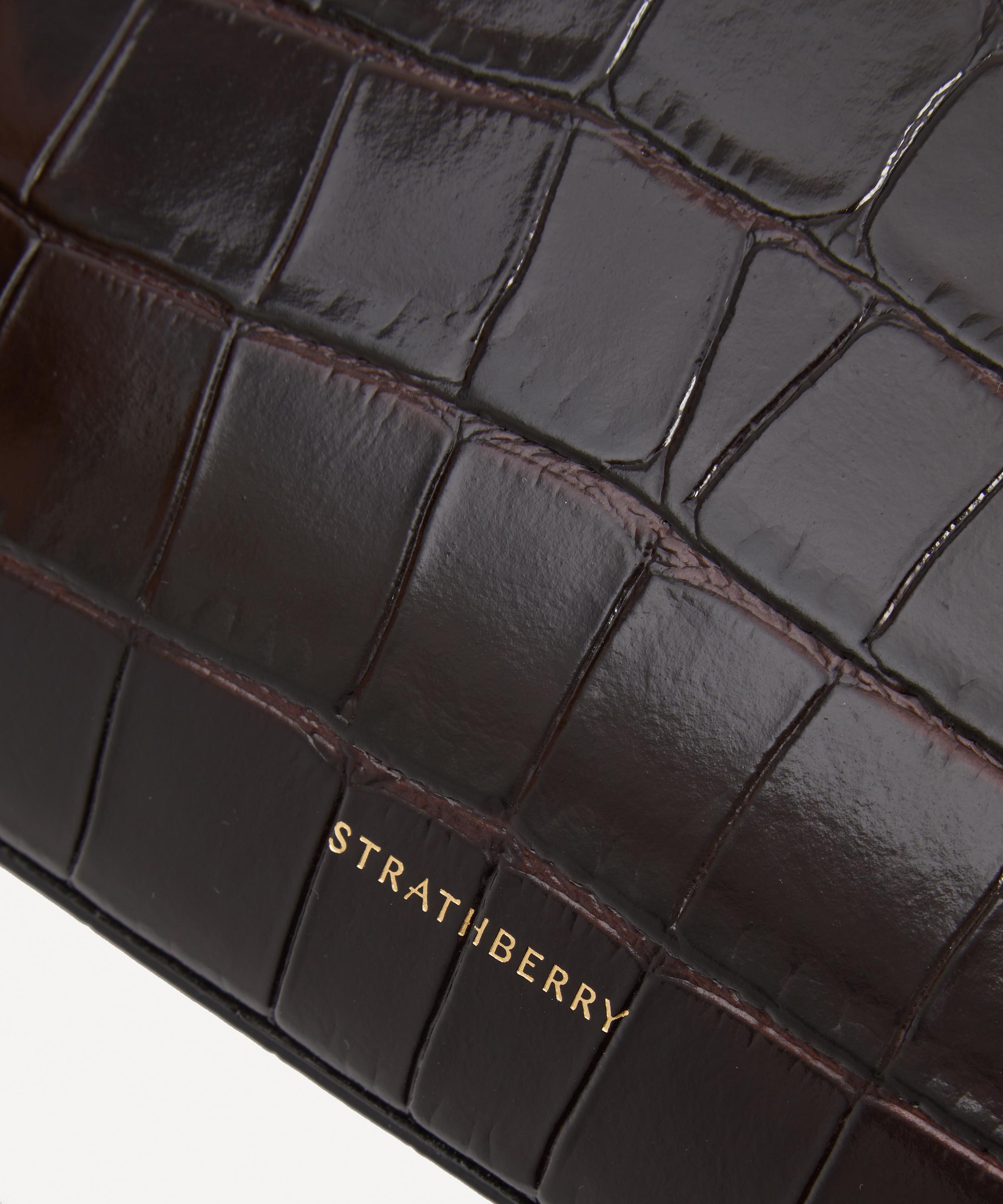 Strathberry - Mini Croc-Embossed Tote Bag image number 3
