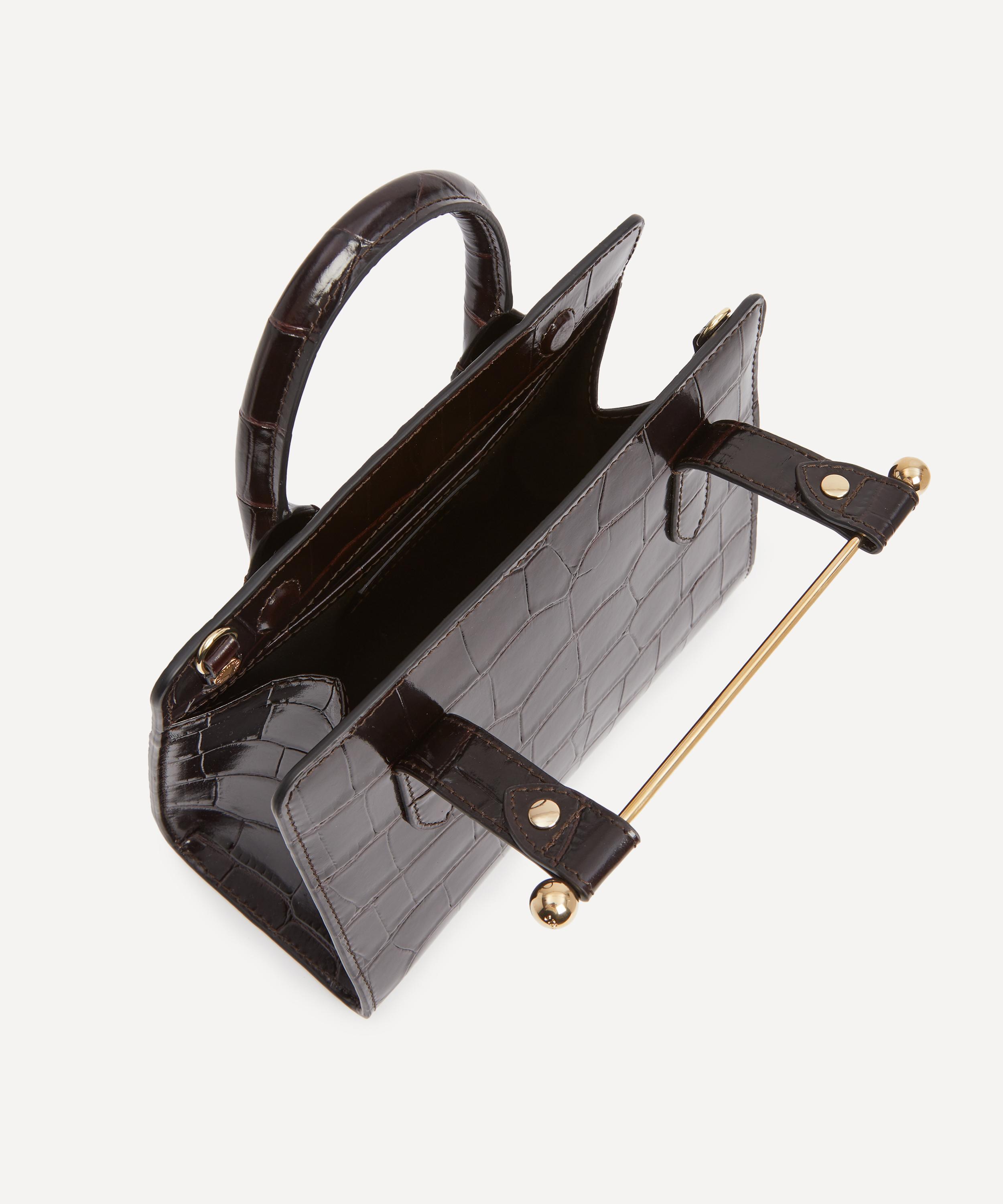 Strathberry - Mini Croc-Embossed Tote Bag image number 4