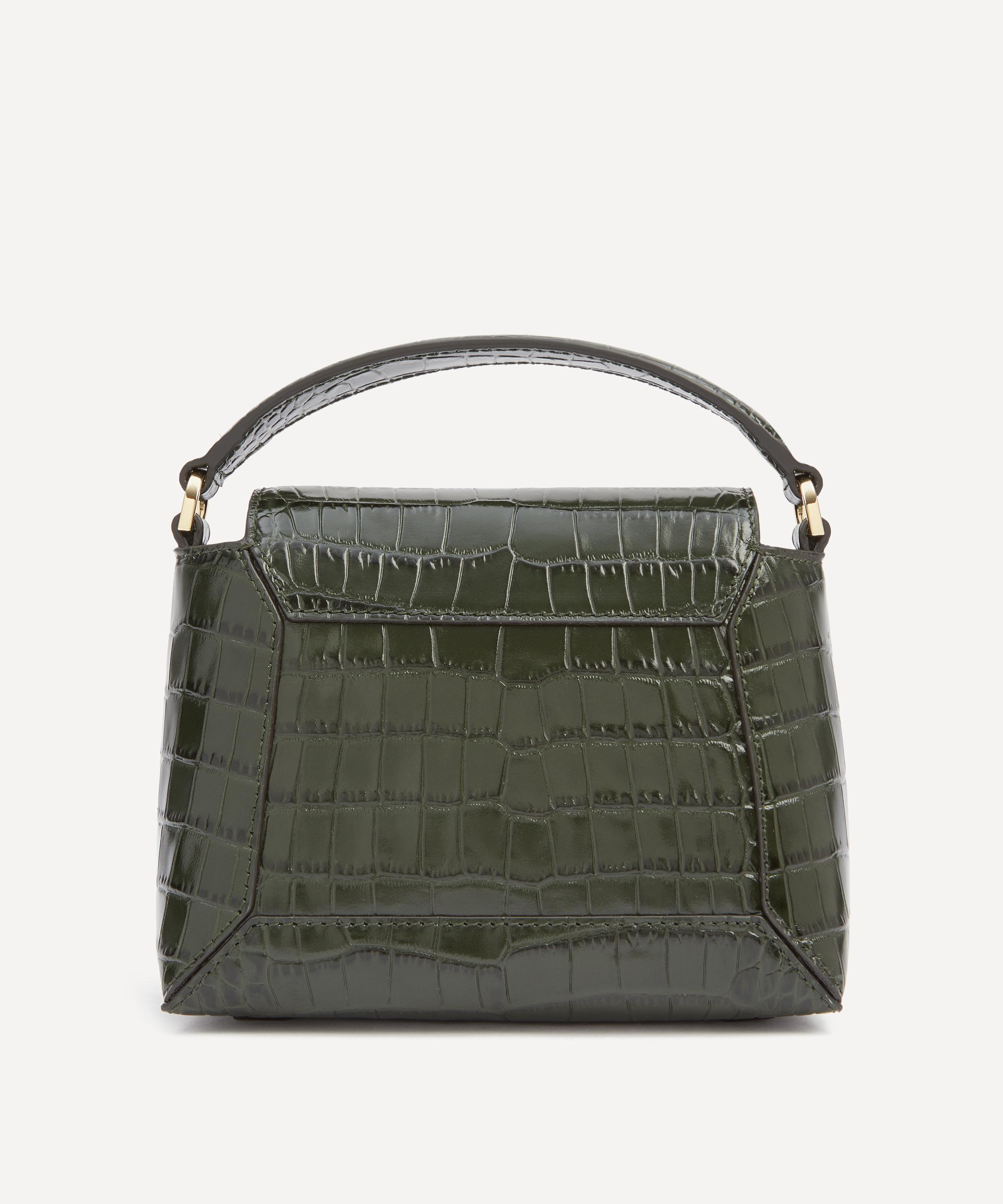 Strathberry - Mosaic Nano Soft Croc-Embossed Leather Top Handle Bag image number 2