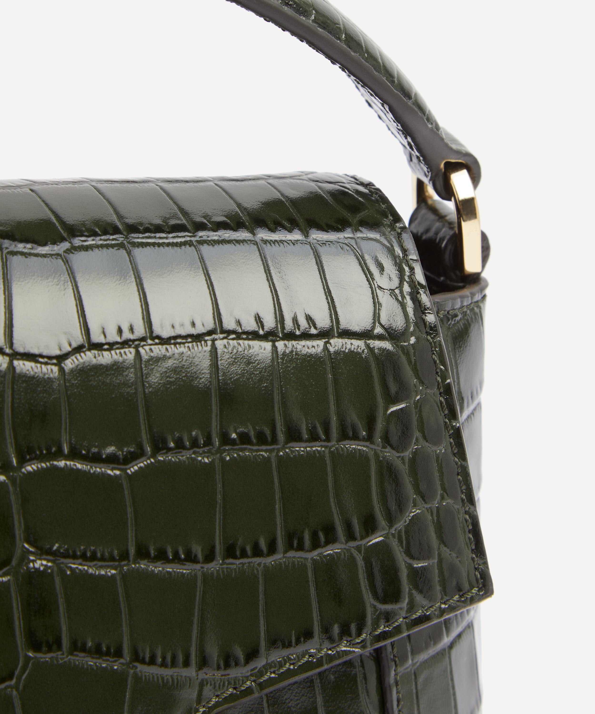 Strathberry - Mosaic Nano Soft Croc-Embossed Leather Top Handle Bag image number 3