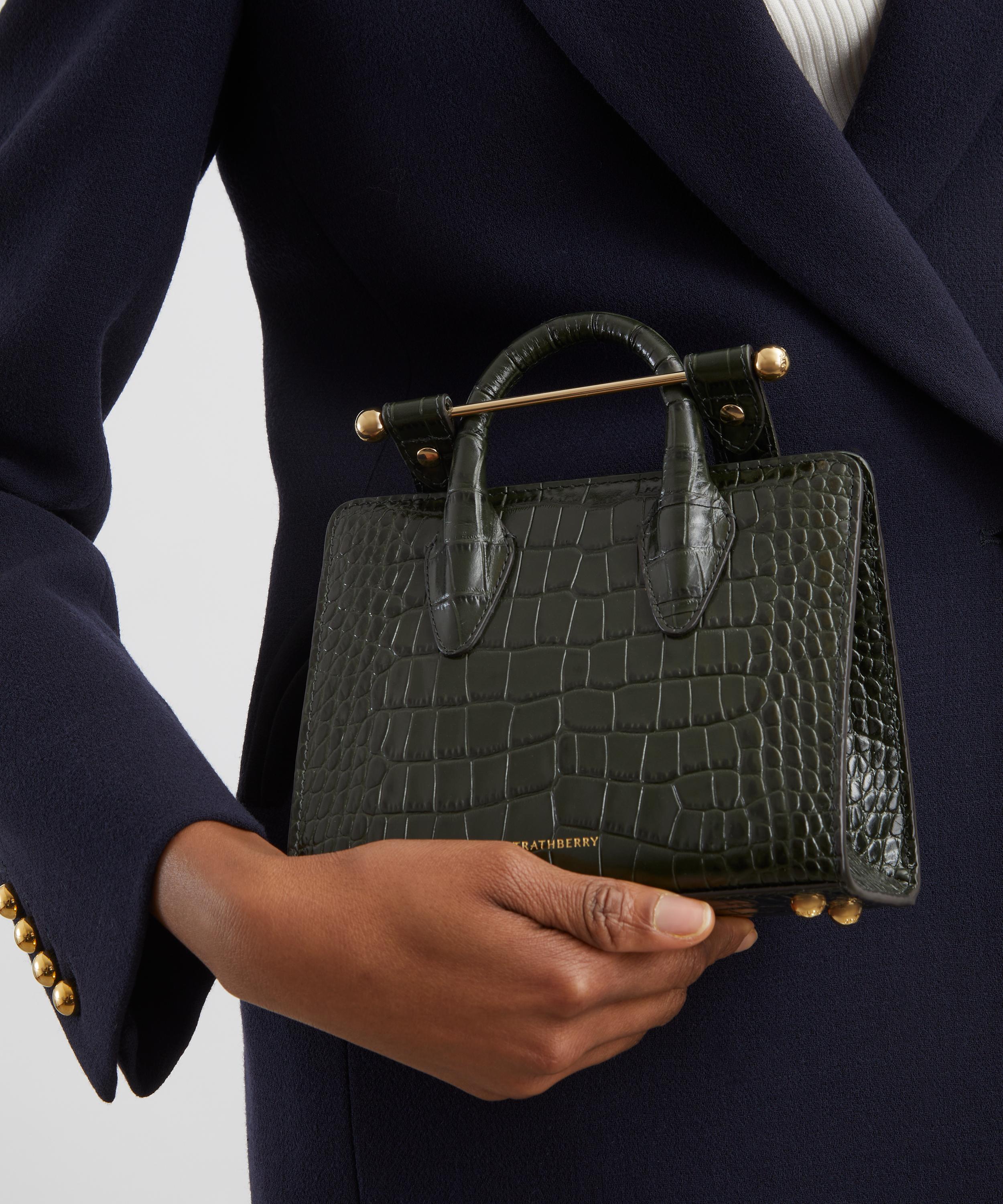 Strathberry - Mini Croc-Embossed Tote Bag image number 1