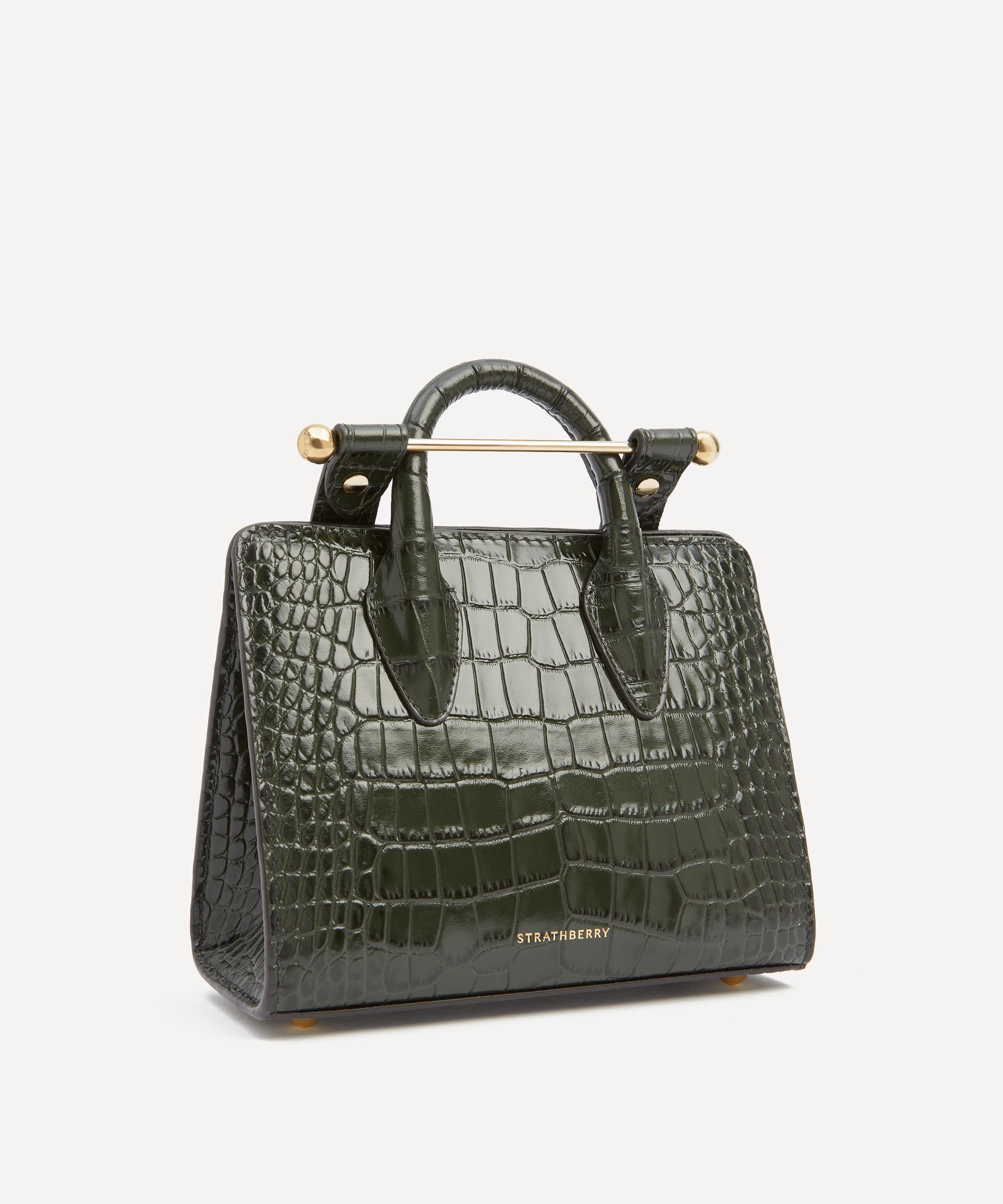 Strathberry - Mini Croc-Embossed Tote Bag image number 1