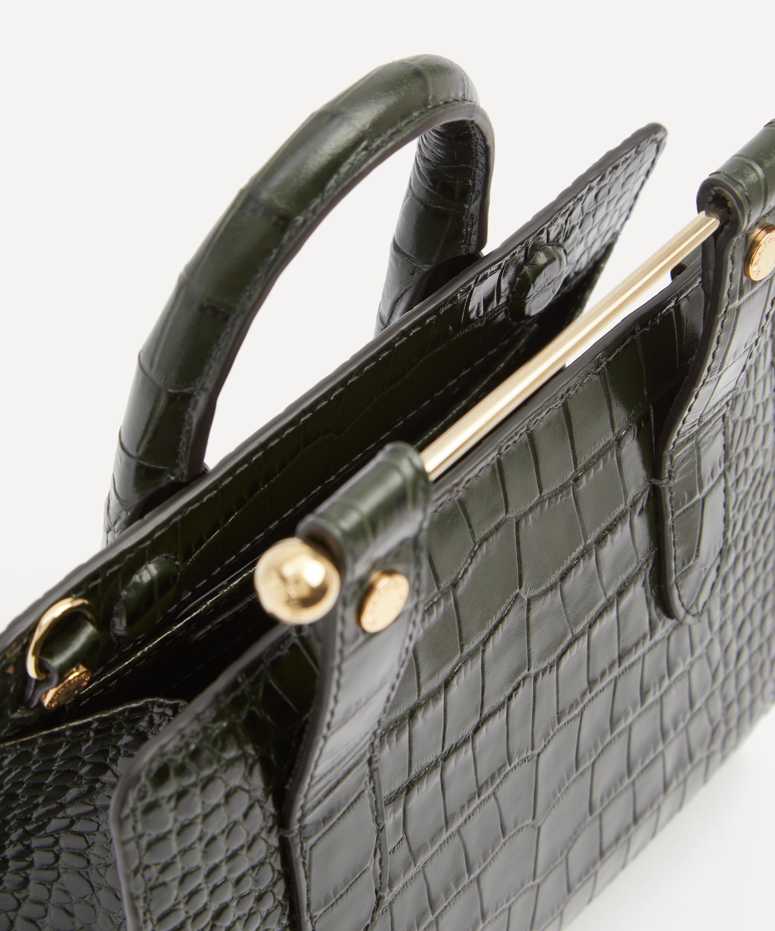 Strathberry - Mini Croc-Embossed Tote Bag image number 4