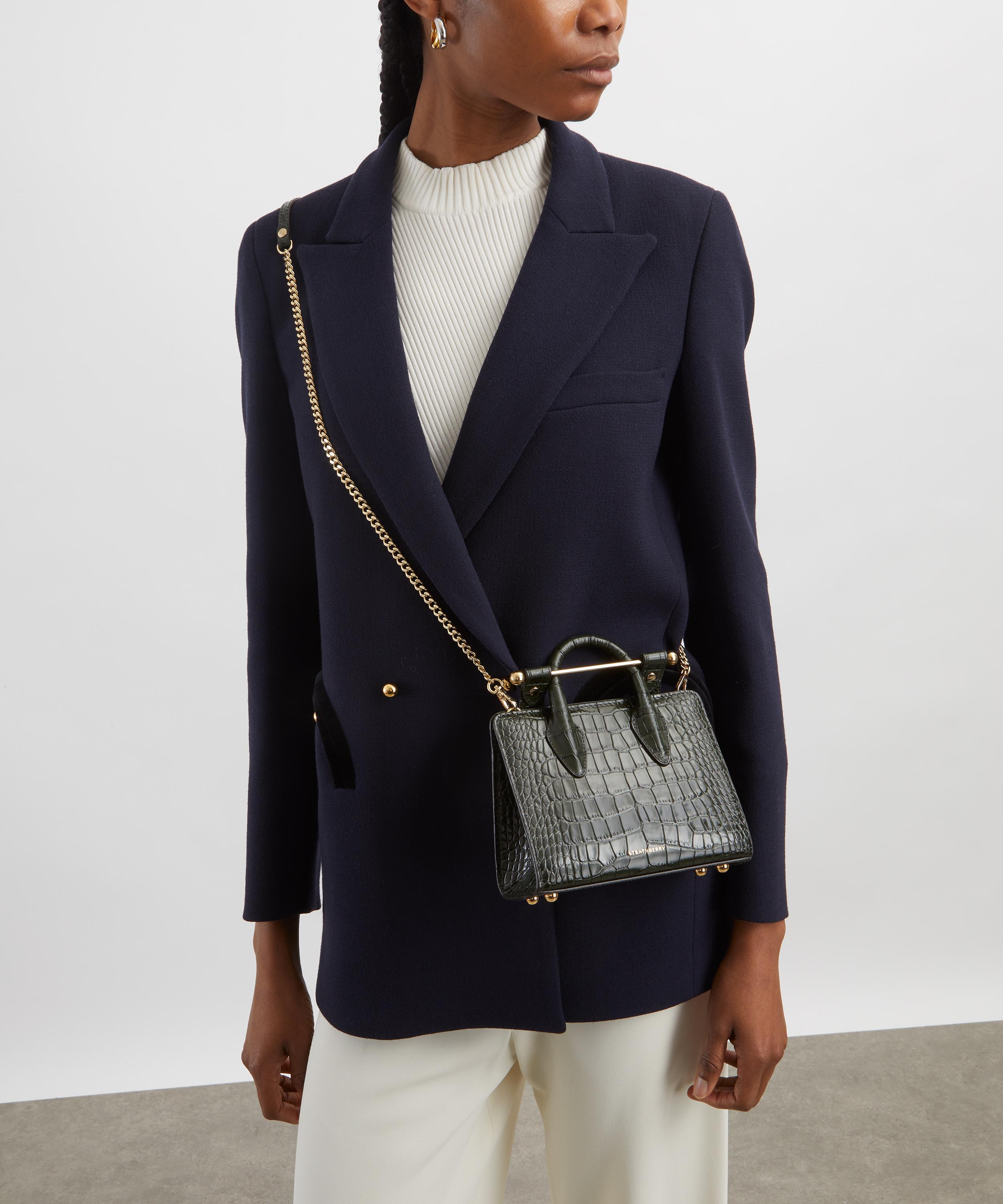 Strathberry - Mini Croc-Embossed Tote Bag image number 6