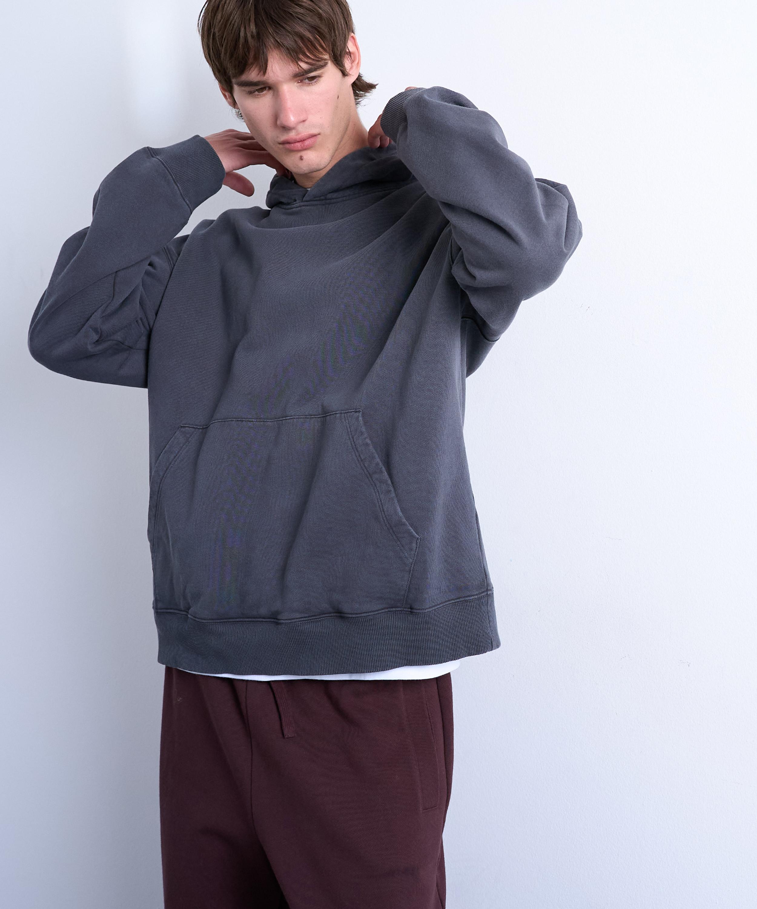 TOPMAN - Washed Black Oversized Fit Hoodie image number 2