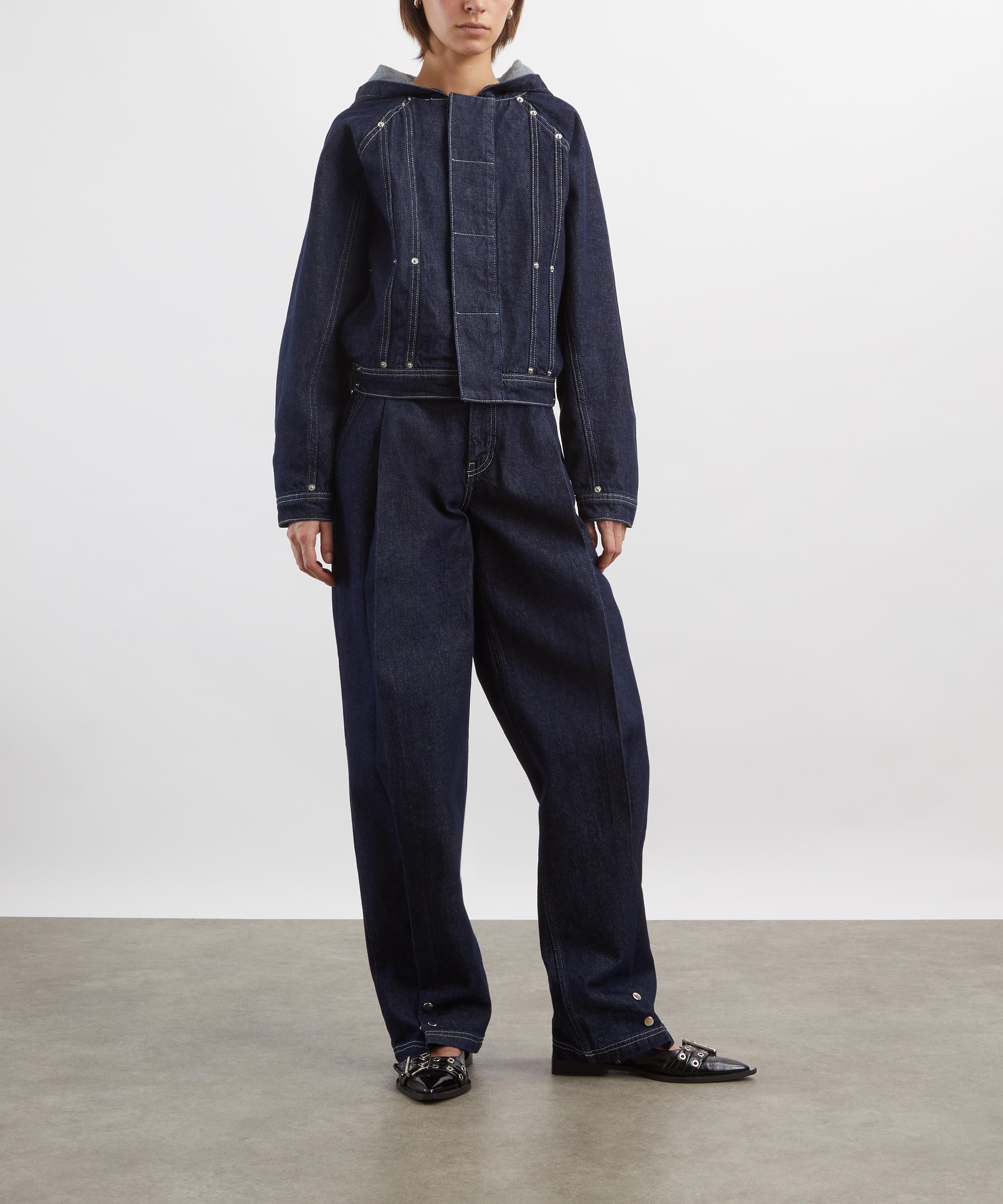 Peachy Den - Lita Denim Bomber Jacket&nbsp; image number 1