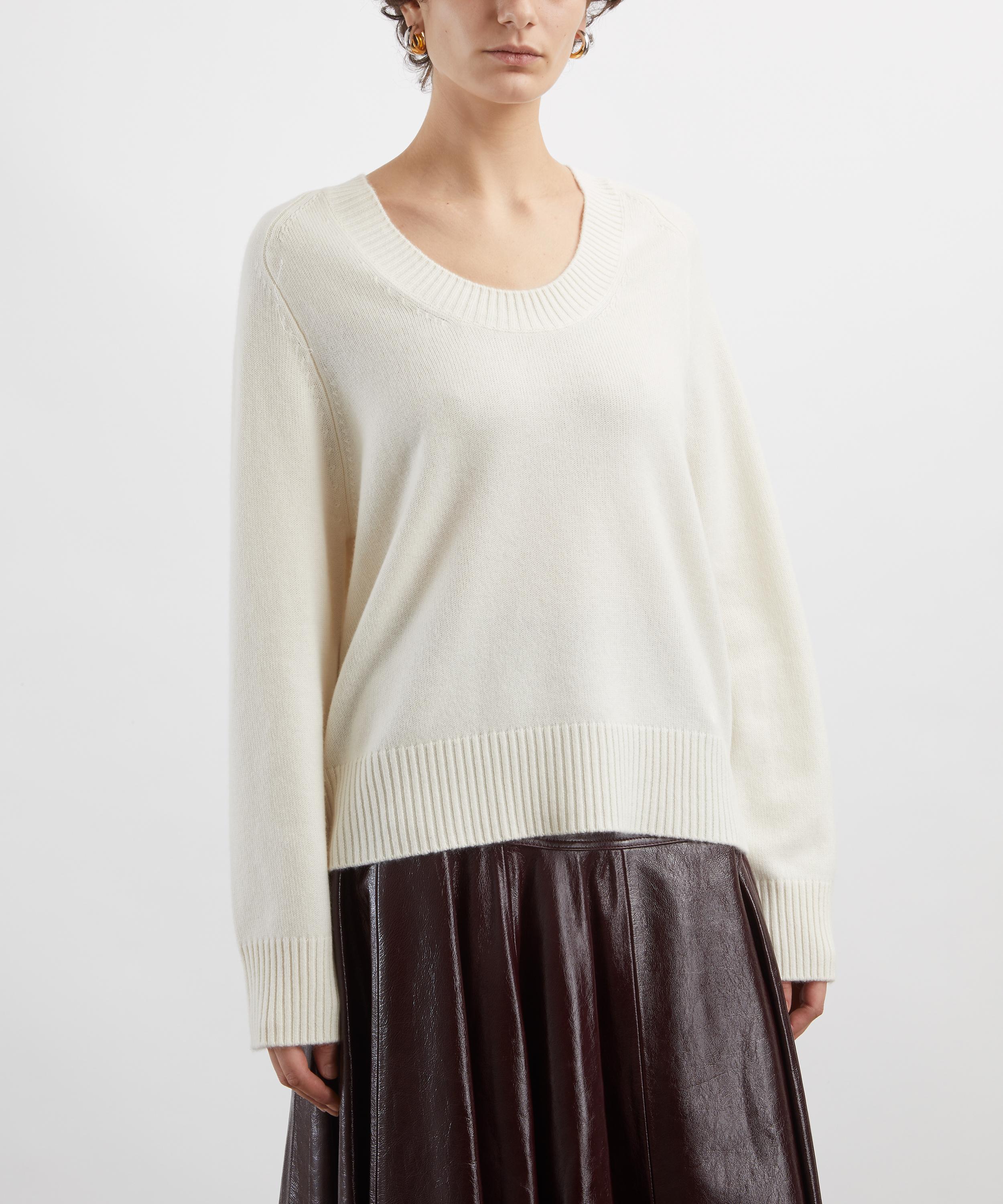 LOULOU DE SAISON - Baji U-Neck Cashmere Jumper image number 2