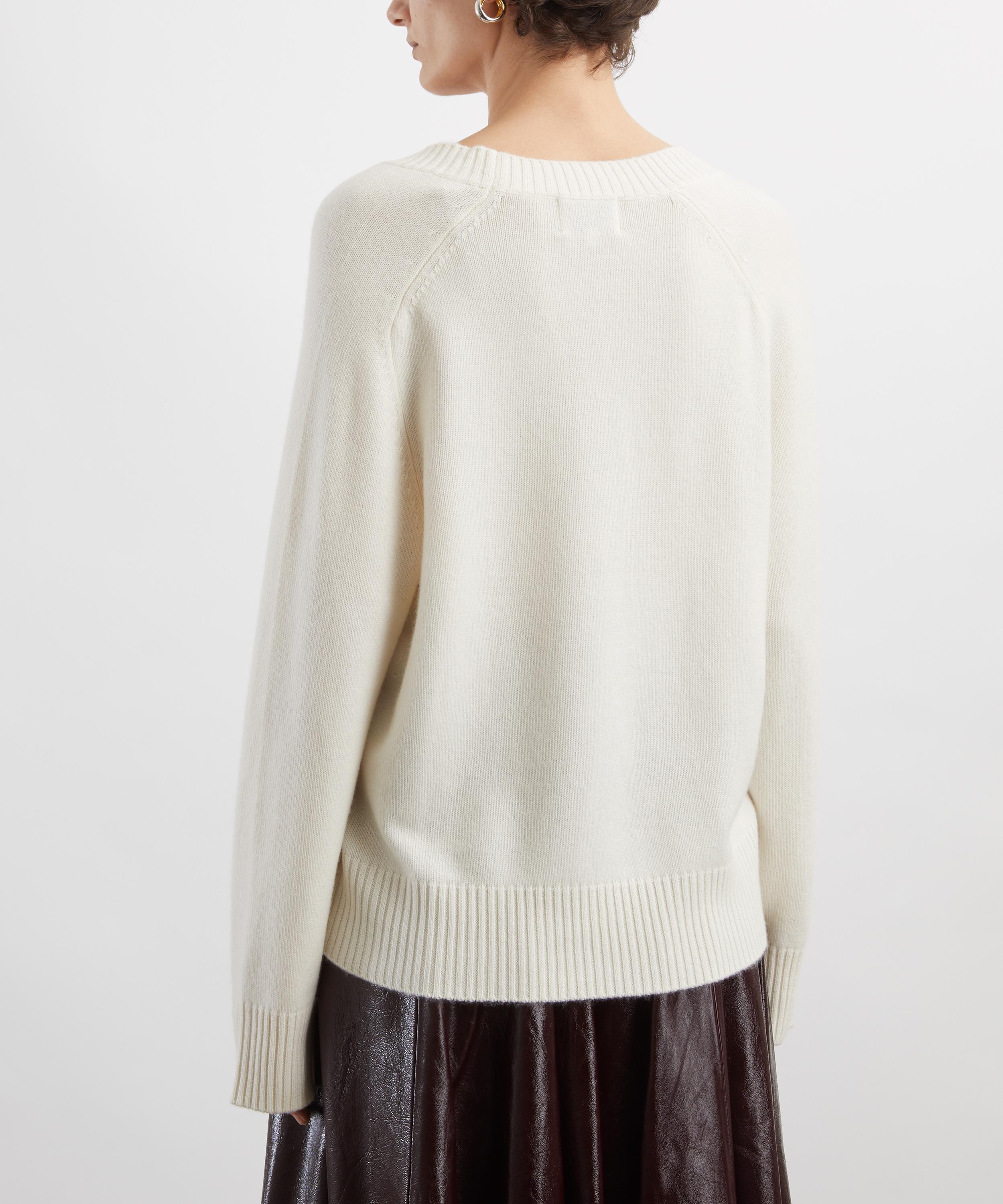 LOULOU DE SAISON - Baji U-Neck Cashmere Jumper image number 3