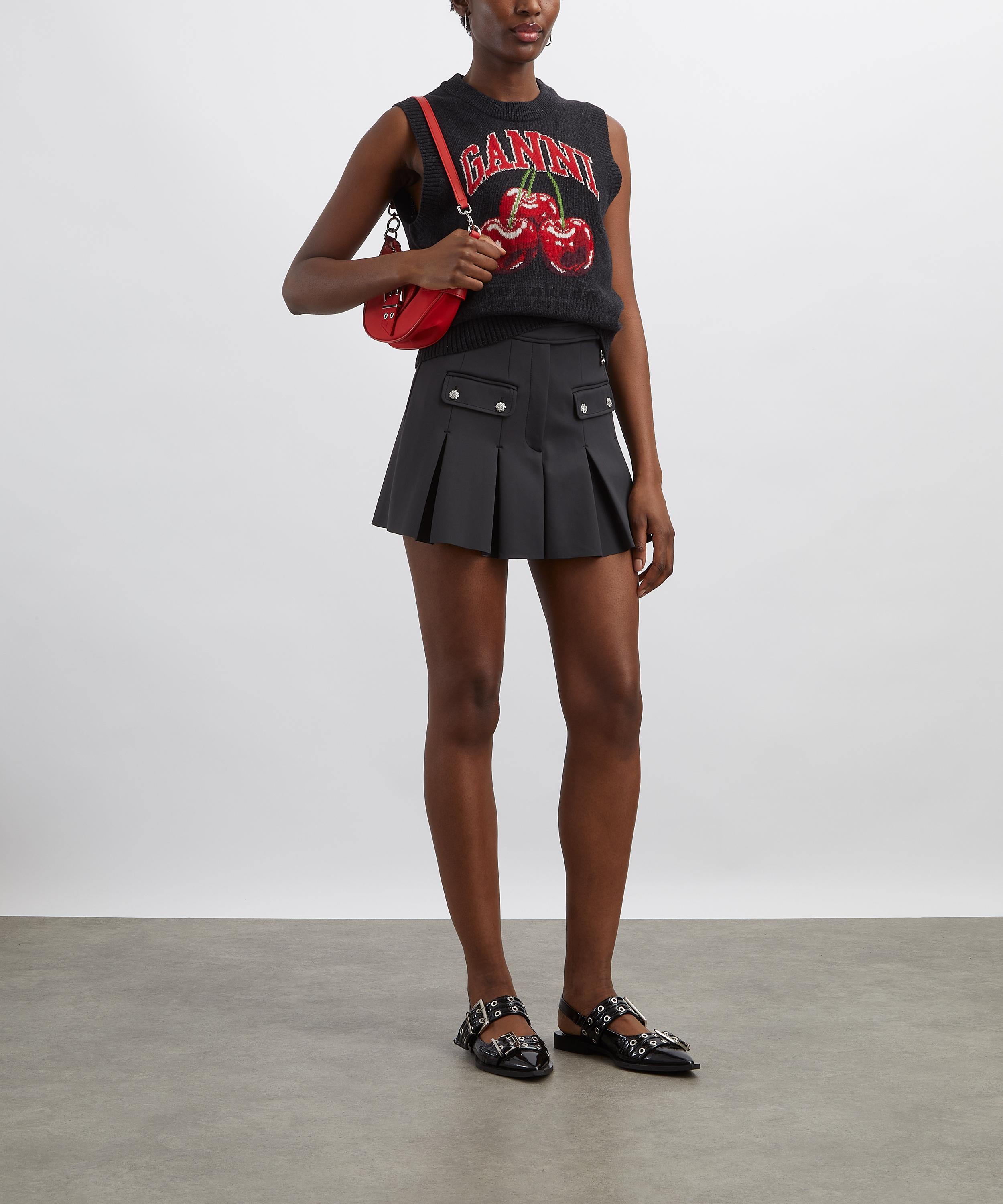 Ganni - Graphic Cherry Wool Vest image number 1