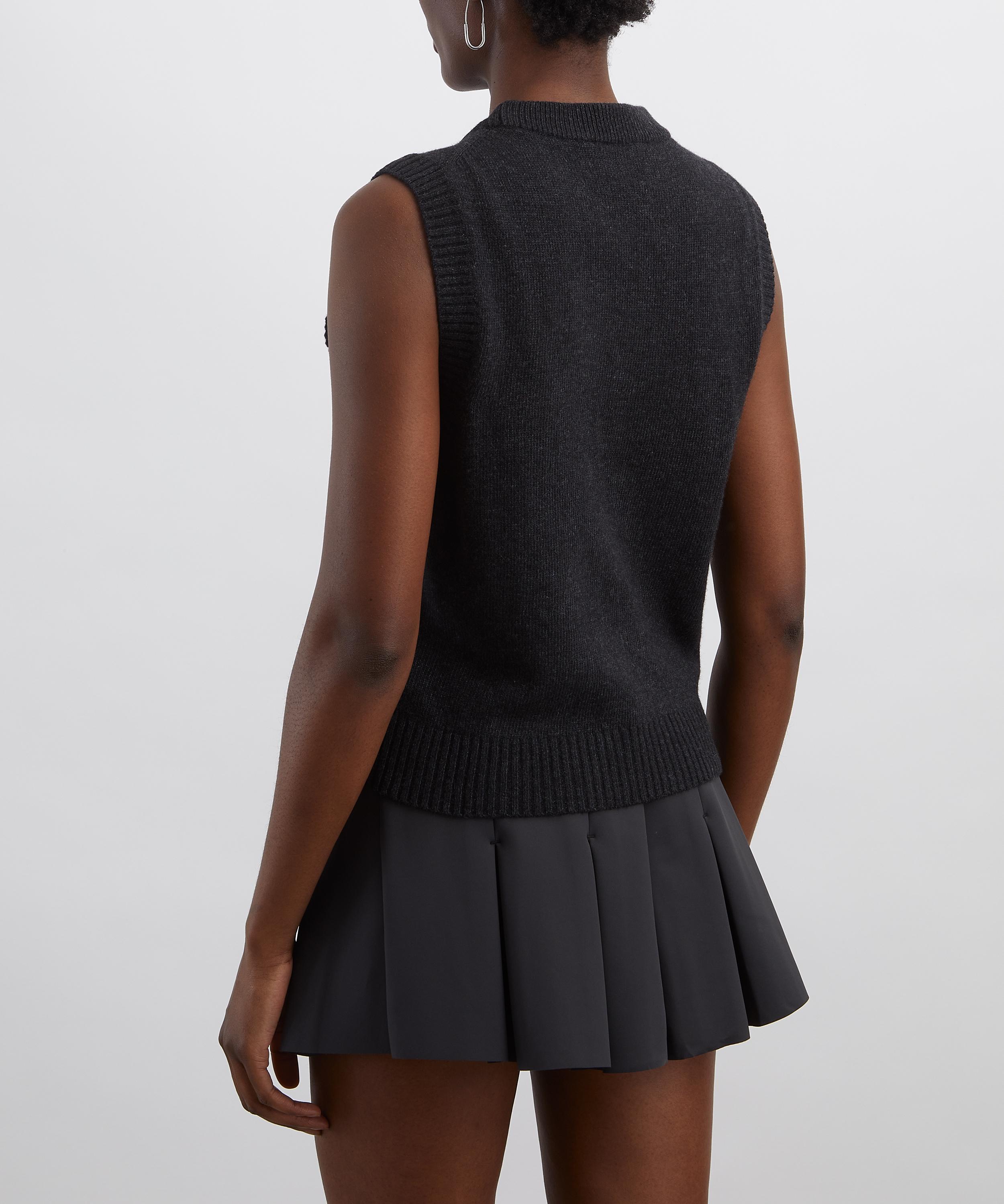 Ganni - Graphic Cherry Wool Vest image number 3