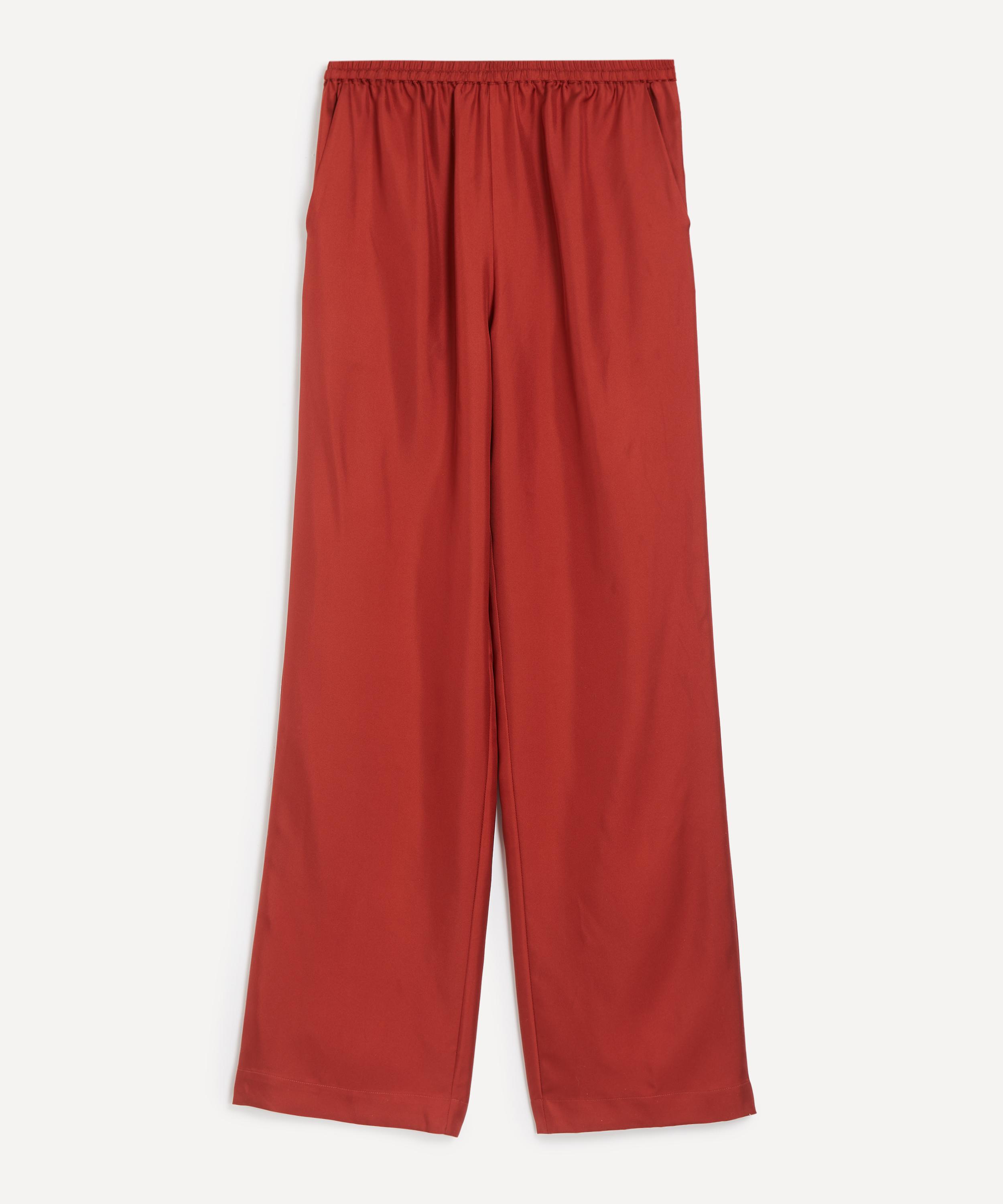 LOULOU DE SAISON - Alera Silk-Twill Trousers