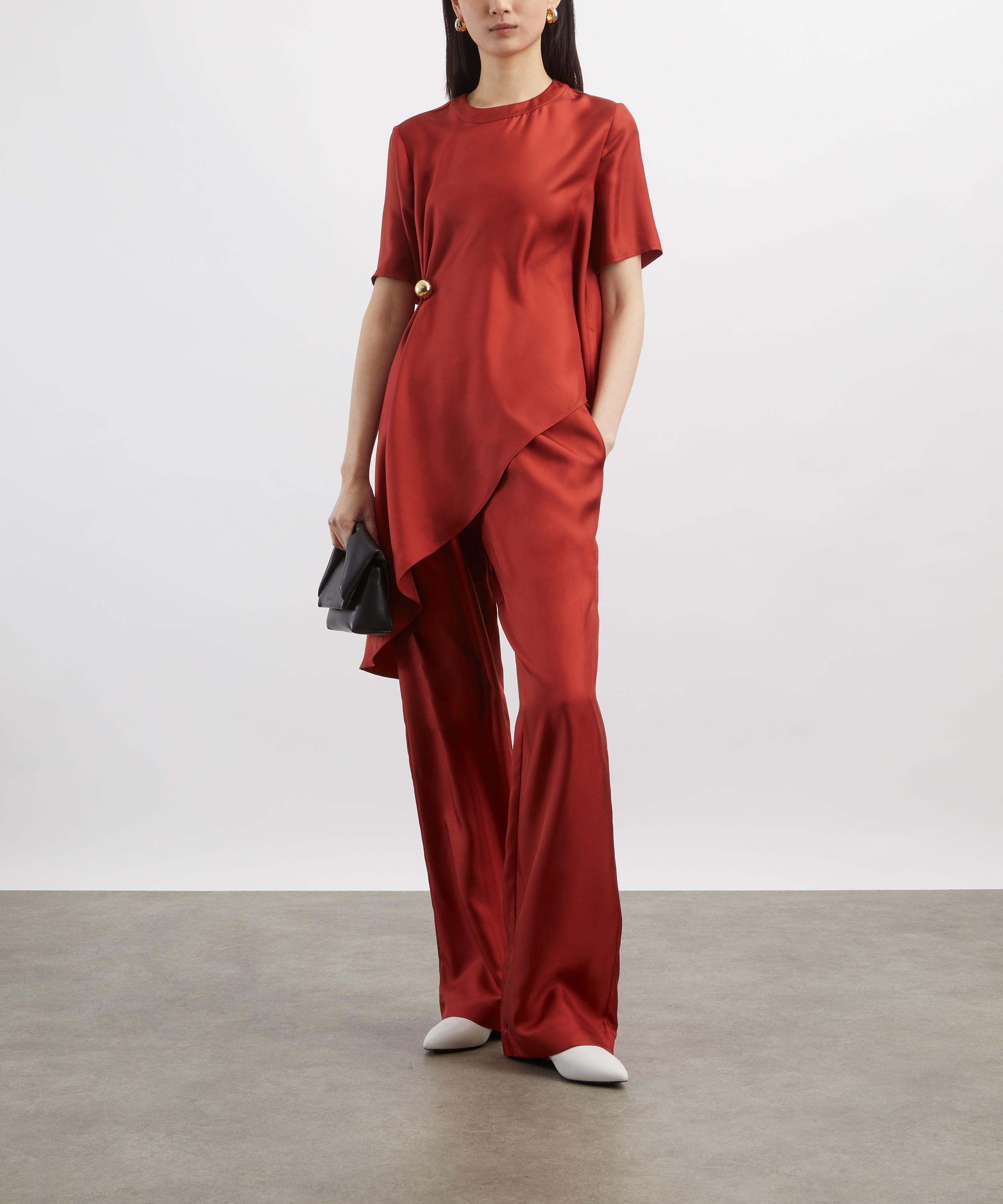 LOULOU DE SAISON - Alera Silk-Twill Trousers image number 1