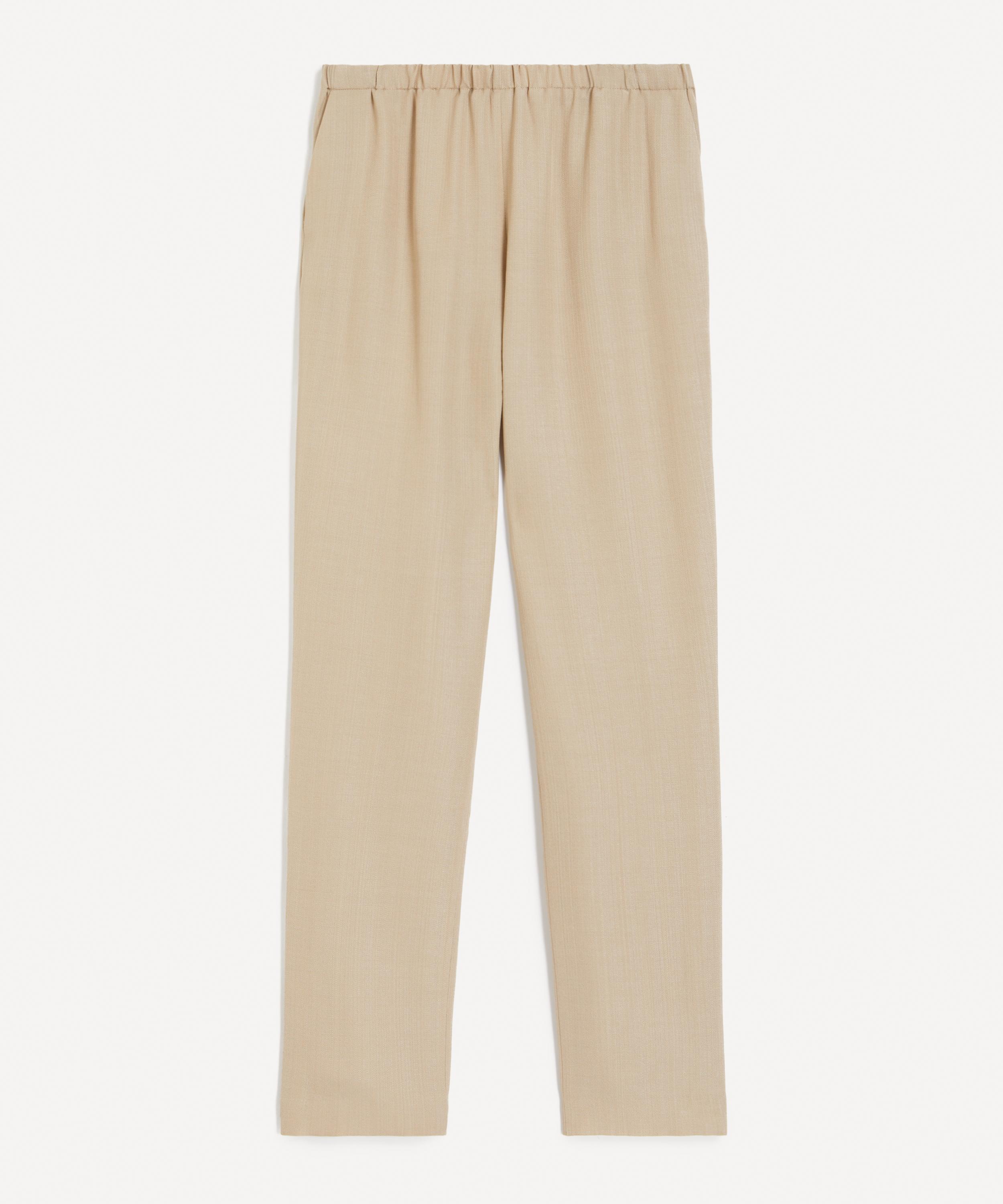 LOULOU DE SAISON - Scott Beige Straight-Leg Trousers